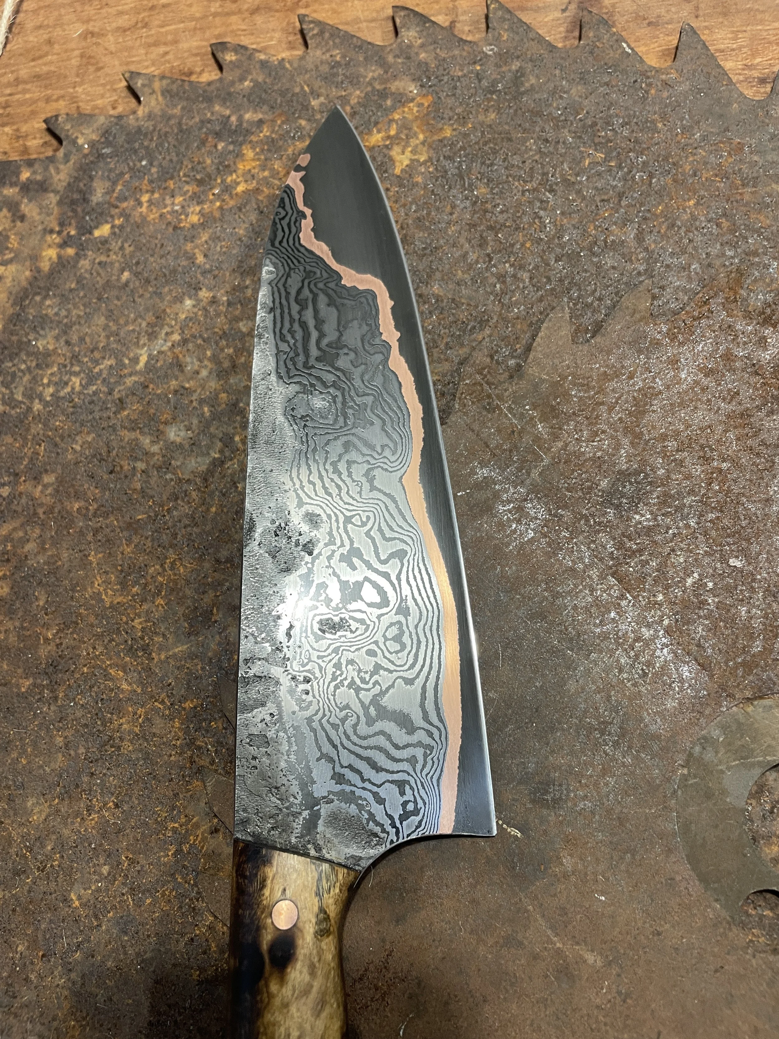 cumai damascus chef Knife