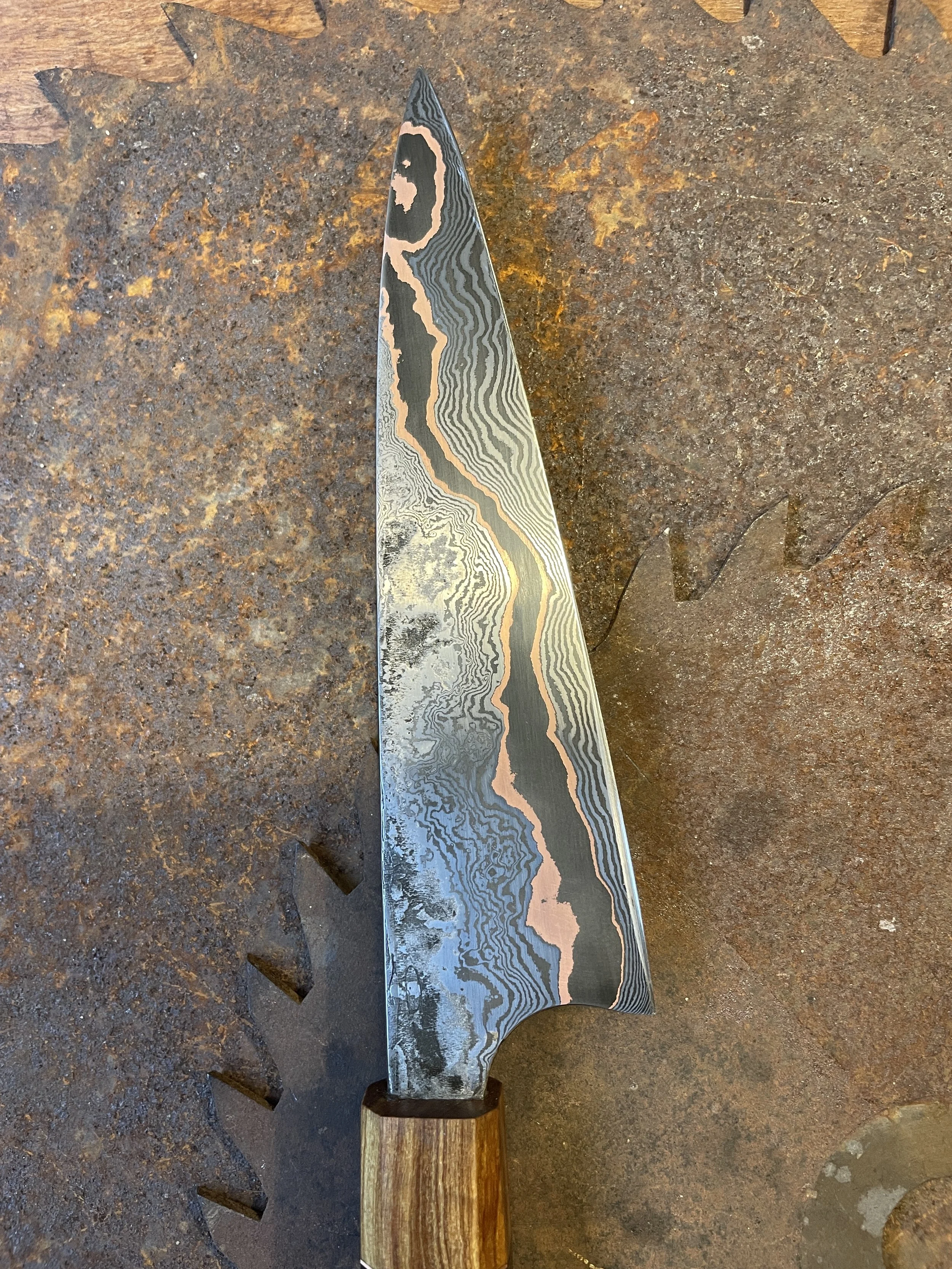 cumai damascus chef Knife