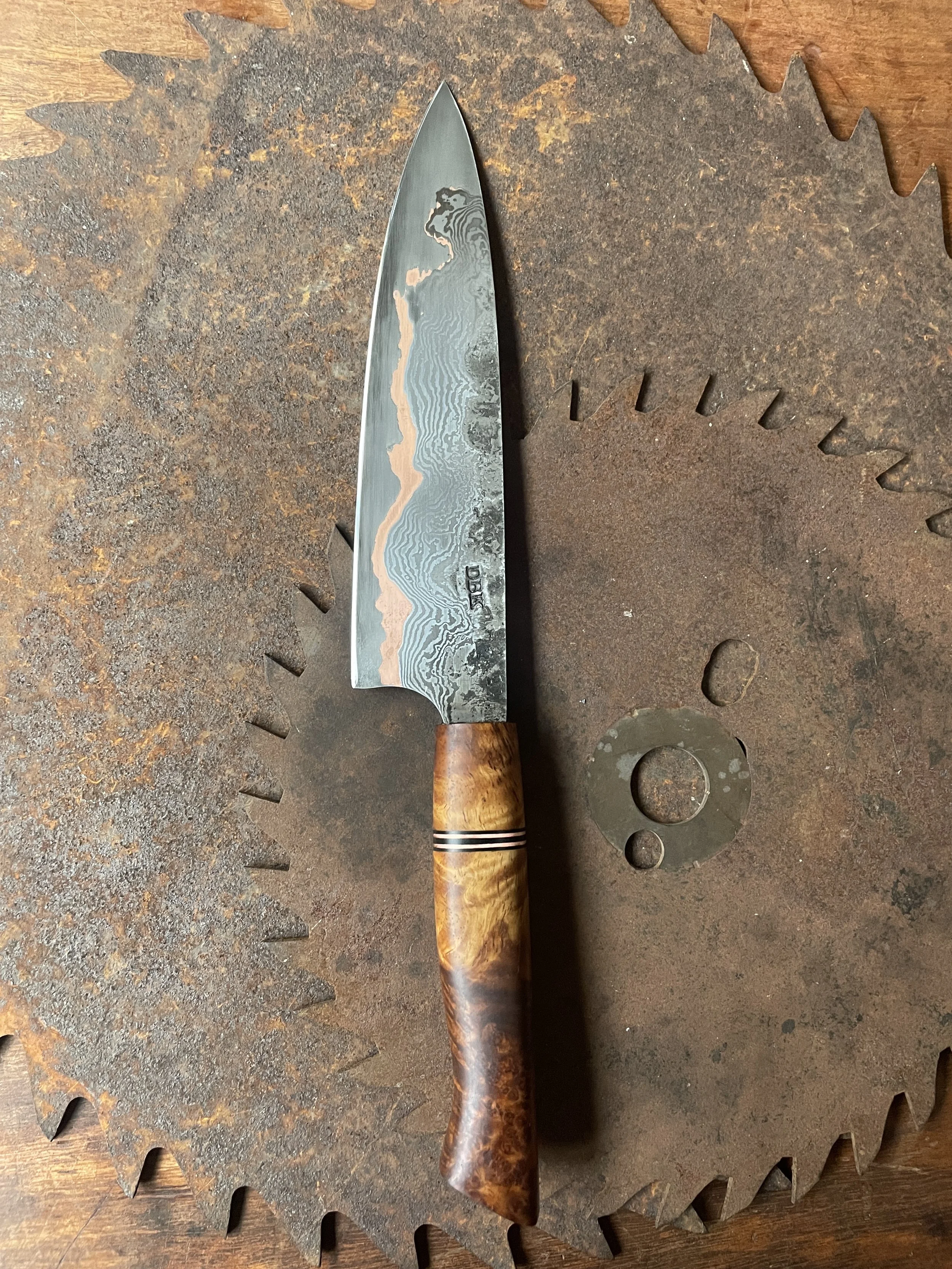 cumai damascus chef Knife