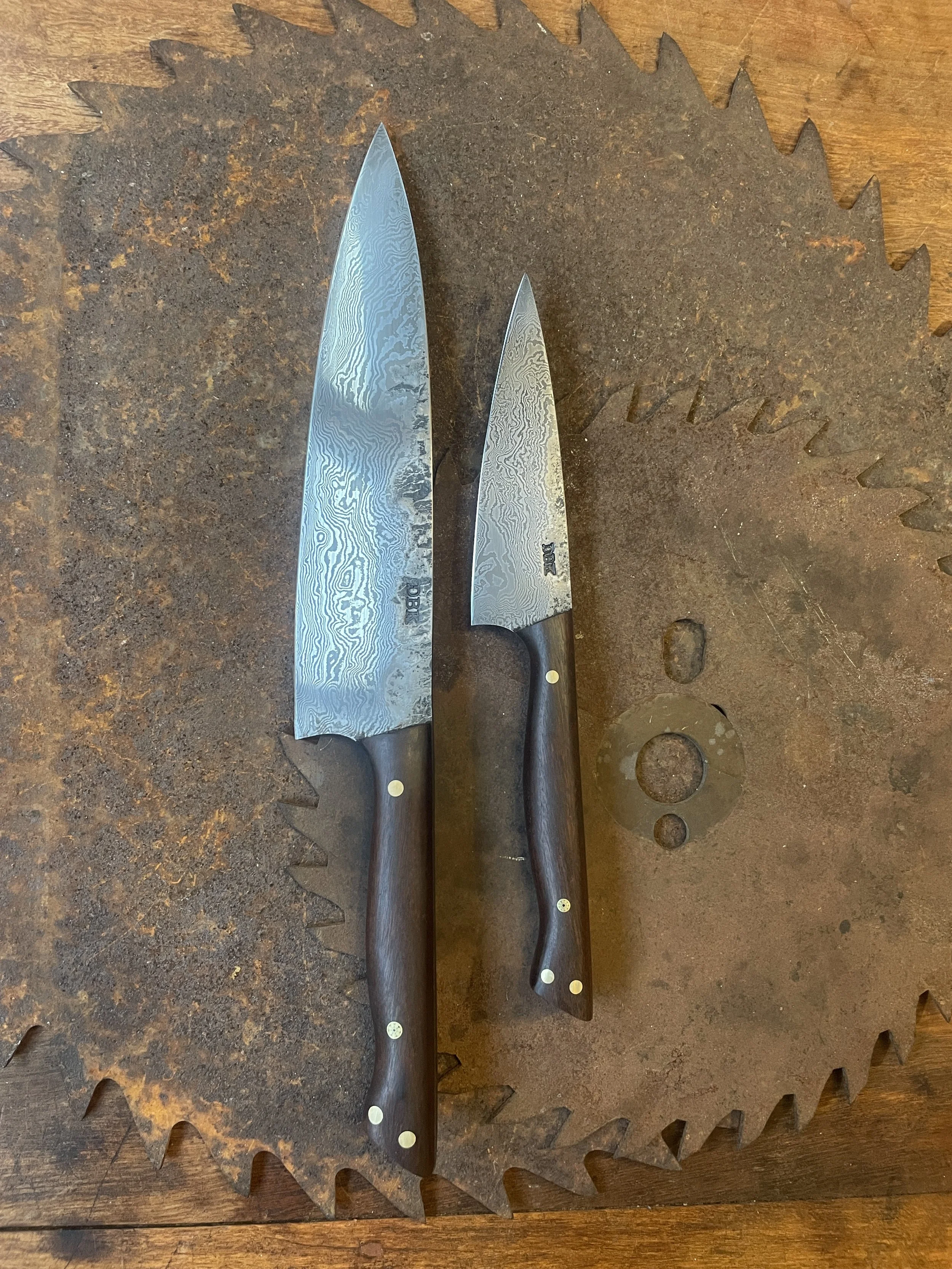 damascus chef knife set