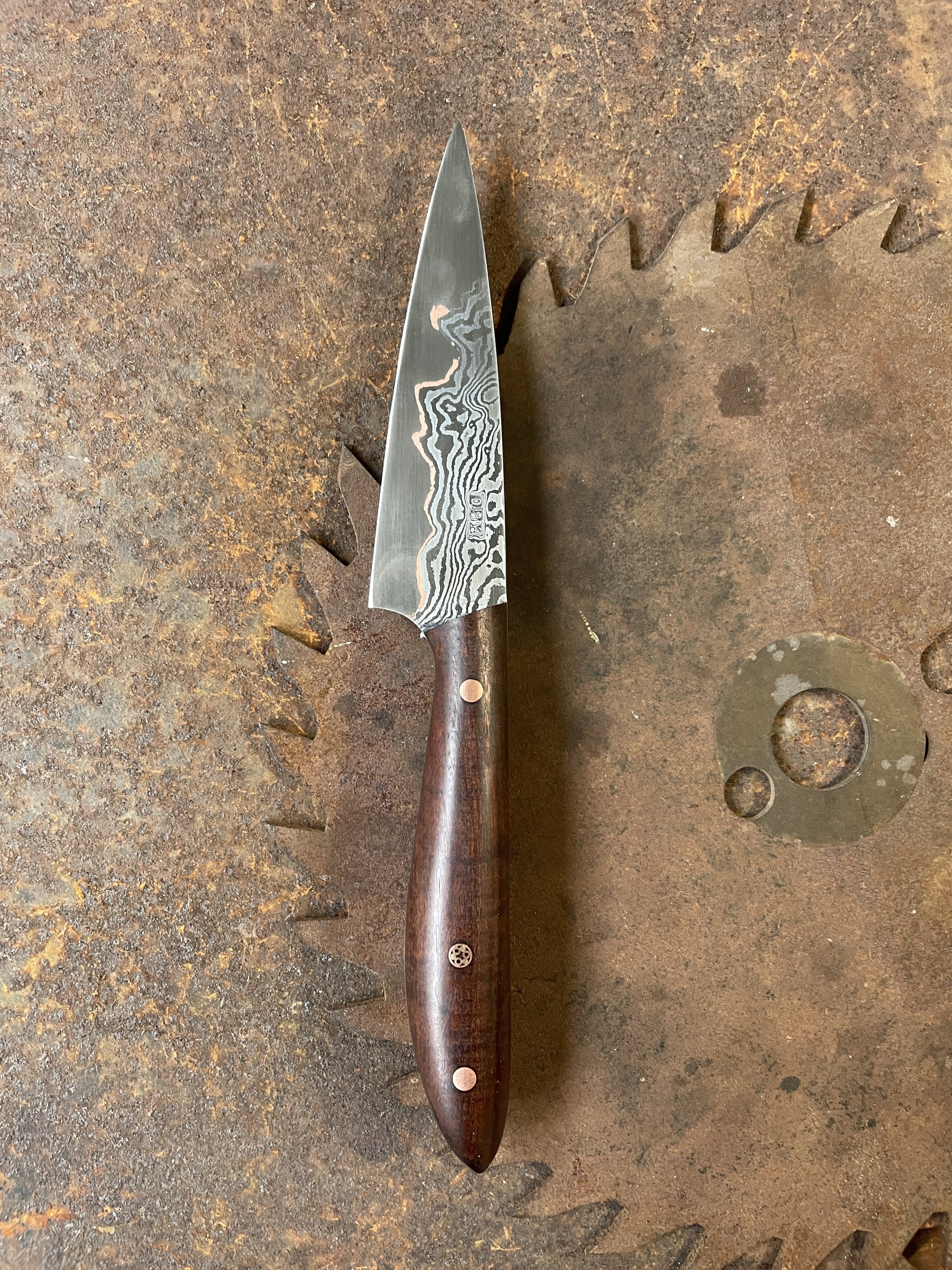 cumai damascus paring knife