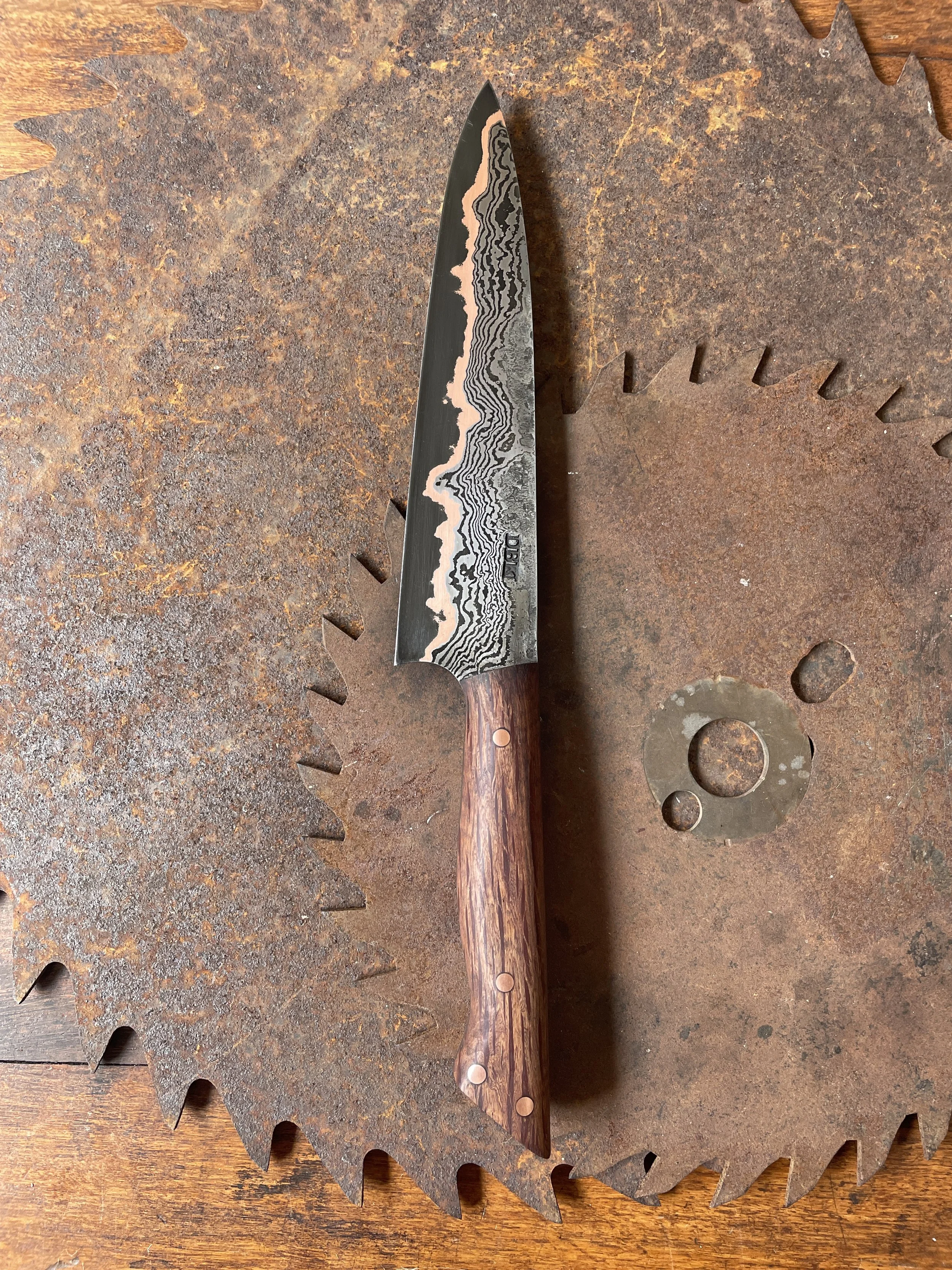 Bulloak Cumai Damascus Chef Knife