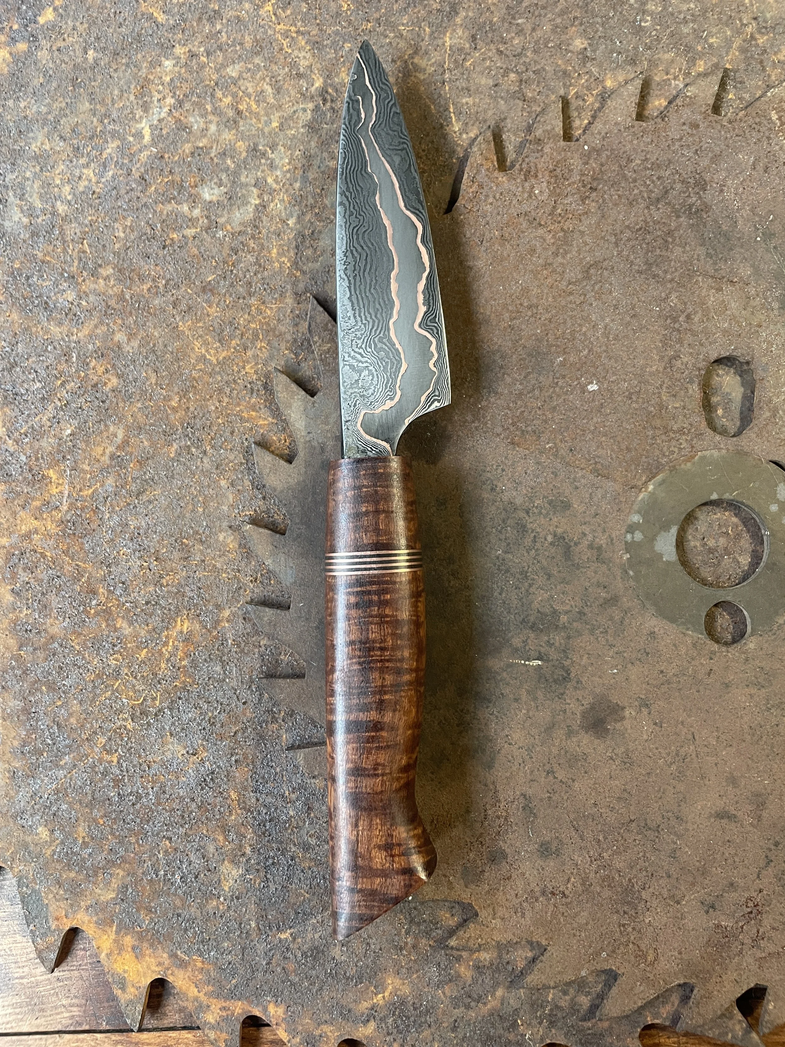 cumai damascus paring knife