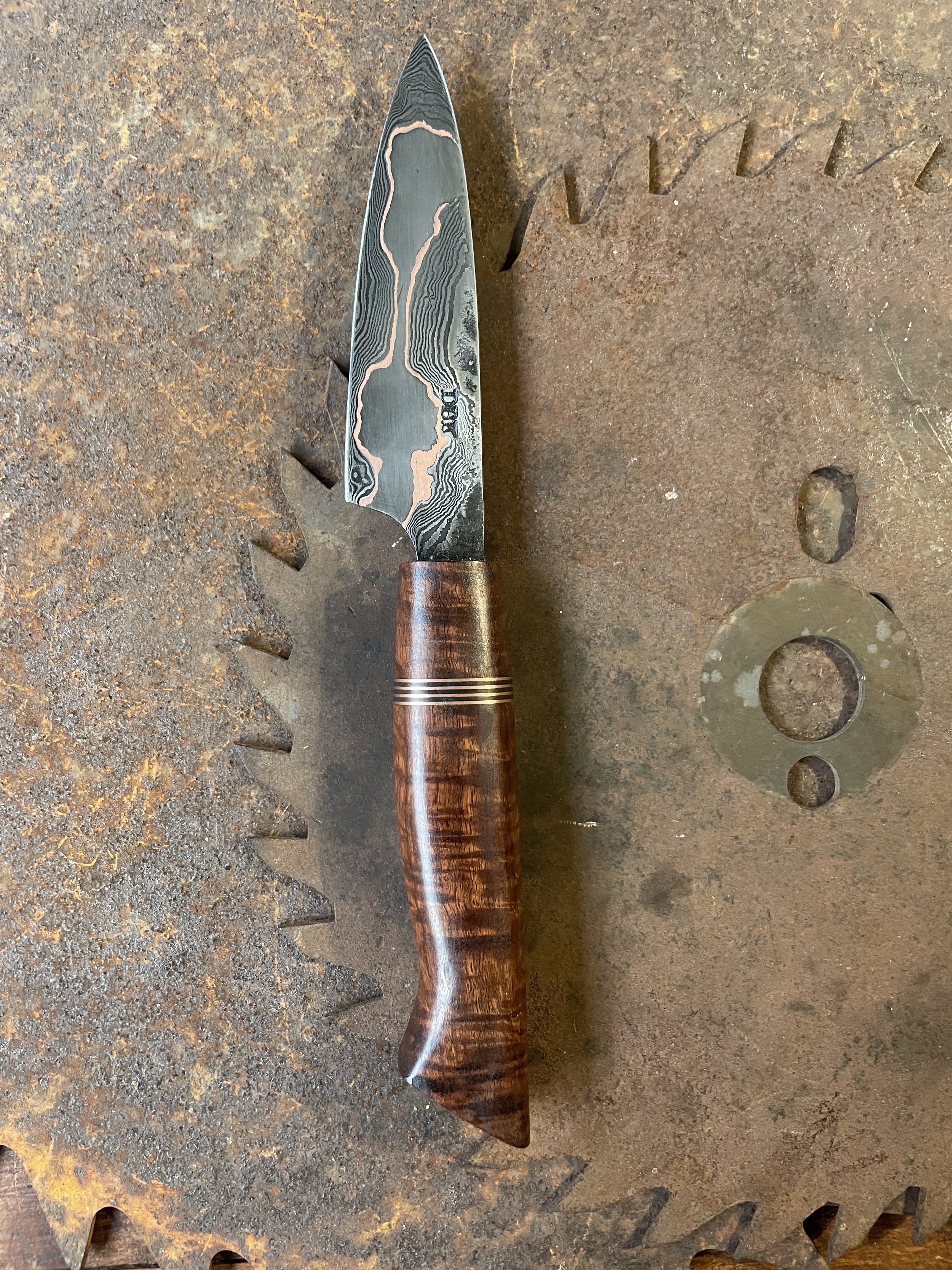 cumai damascus paring knife