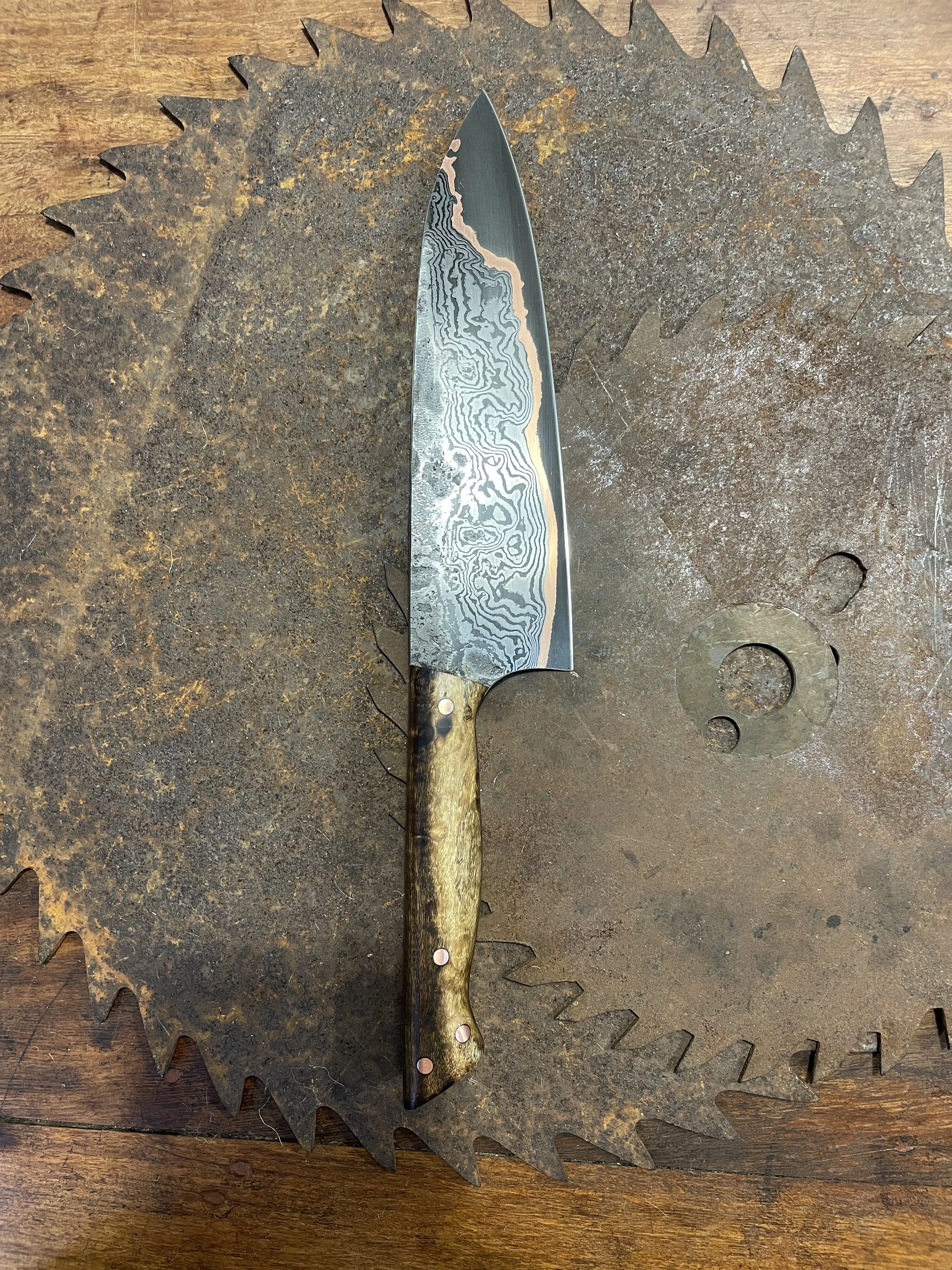 cumai damascus chef Knife