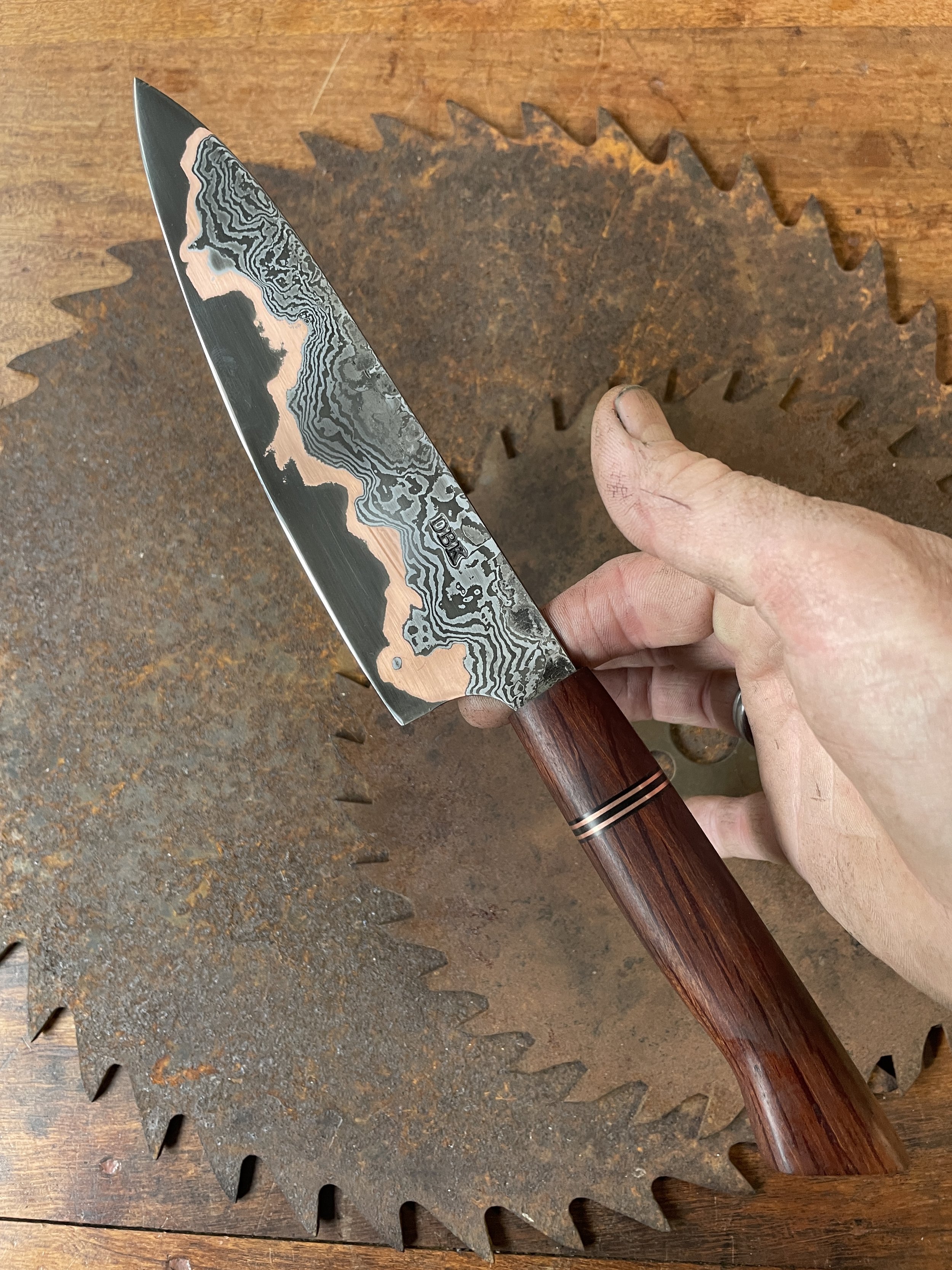 cumai damascus chef Knife
