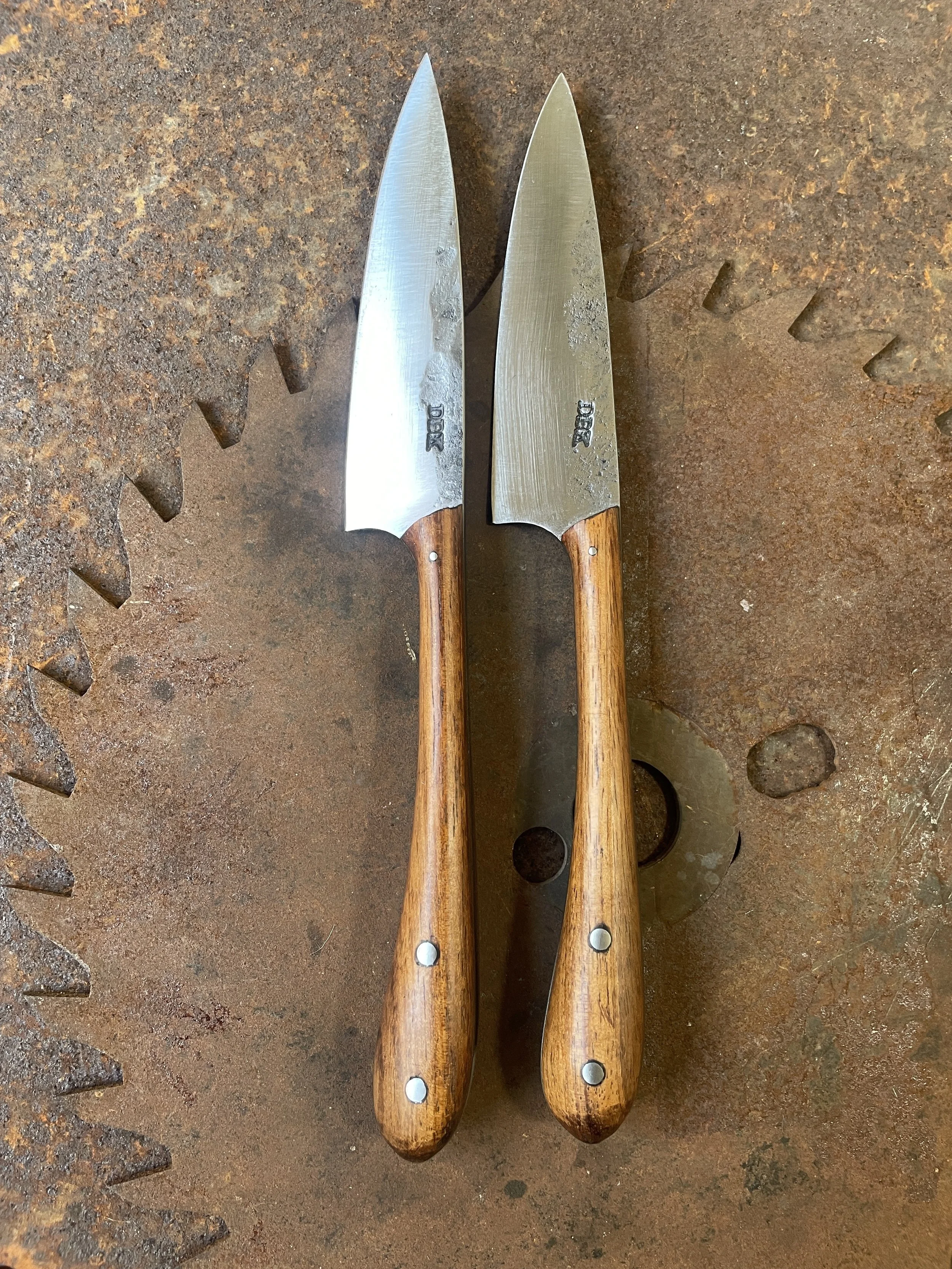 Black Wood Steak Knife Pair