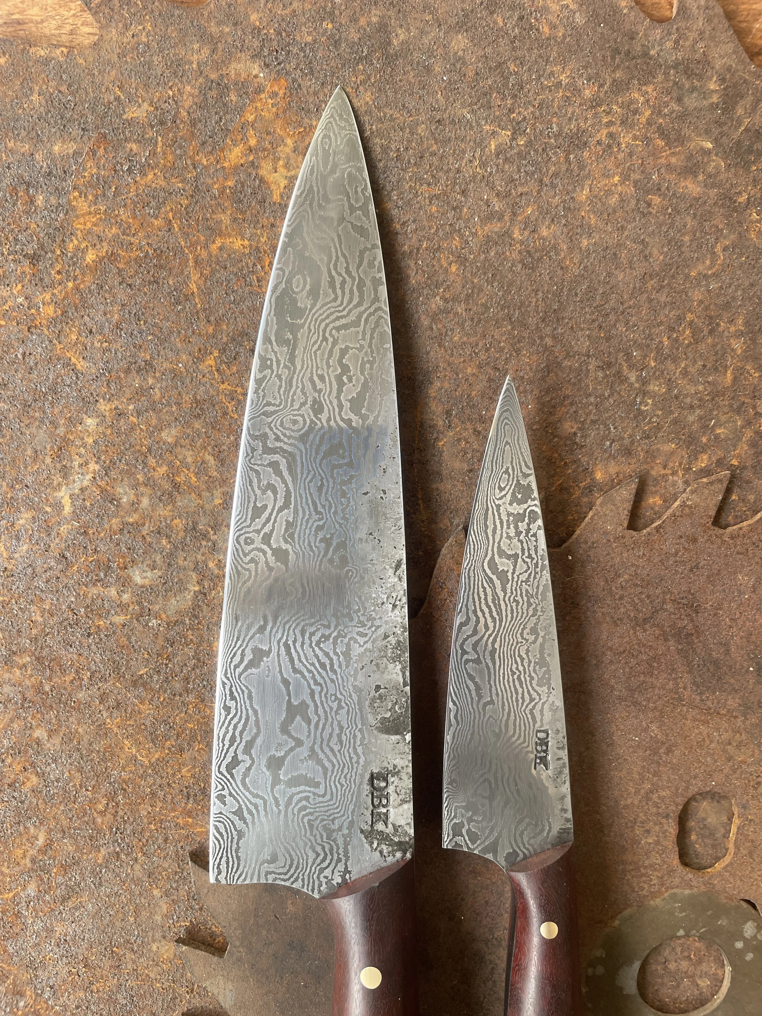 damascus chef knife set