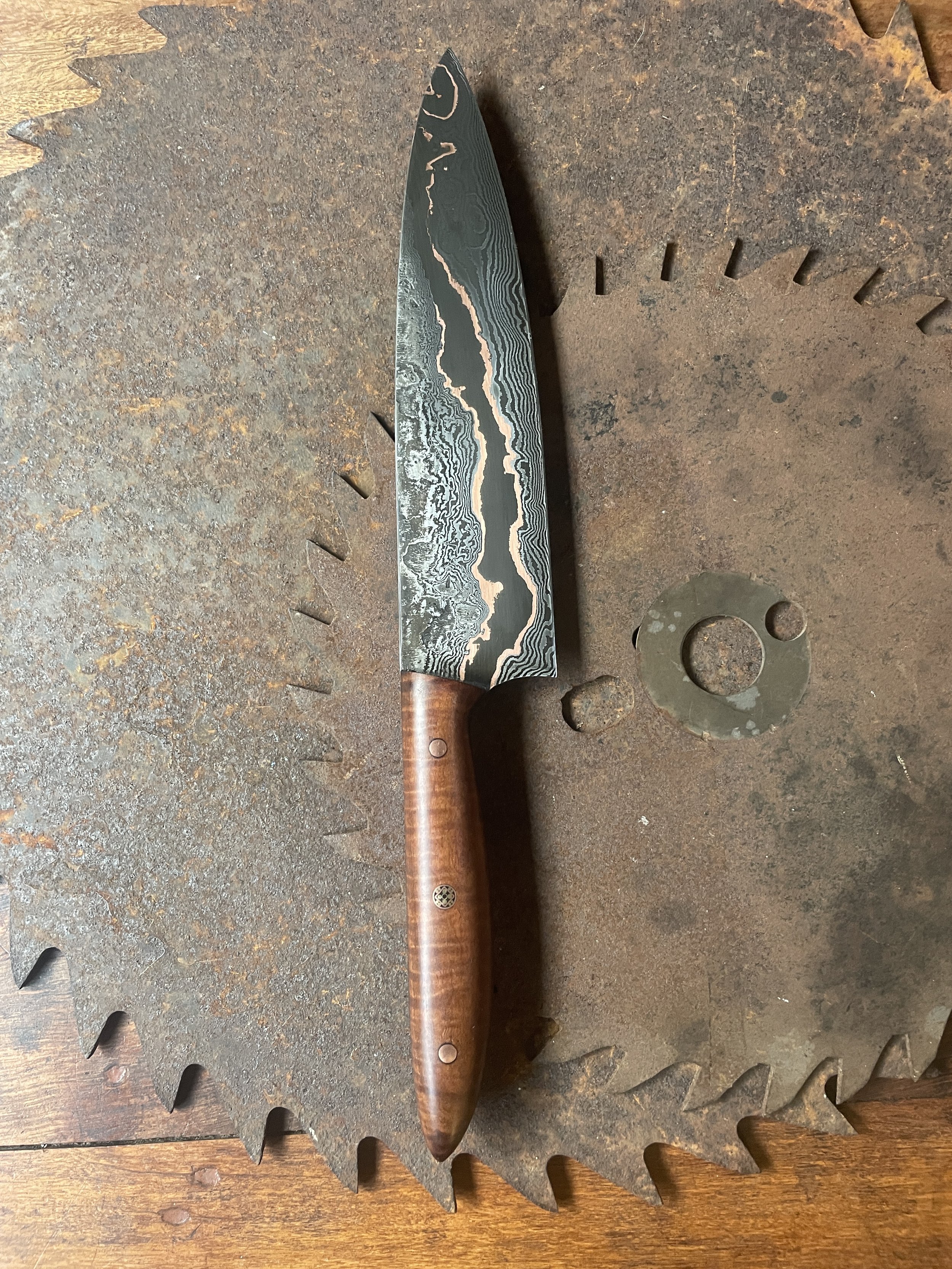 cumai damascus chef Knife