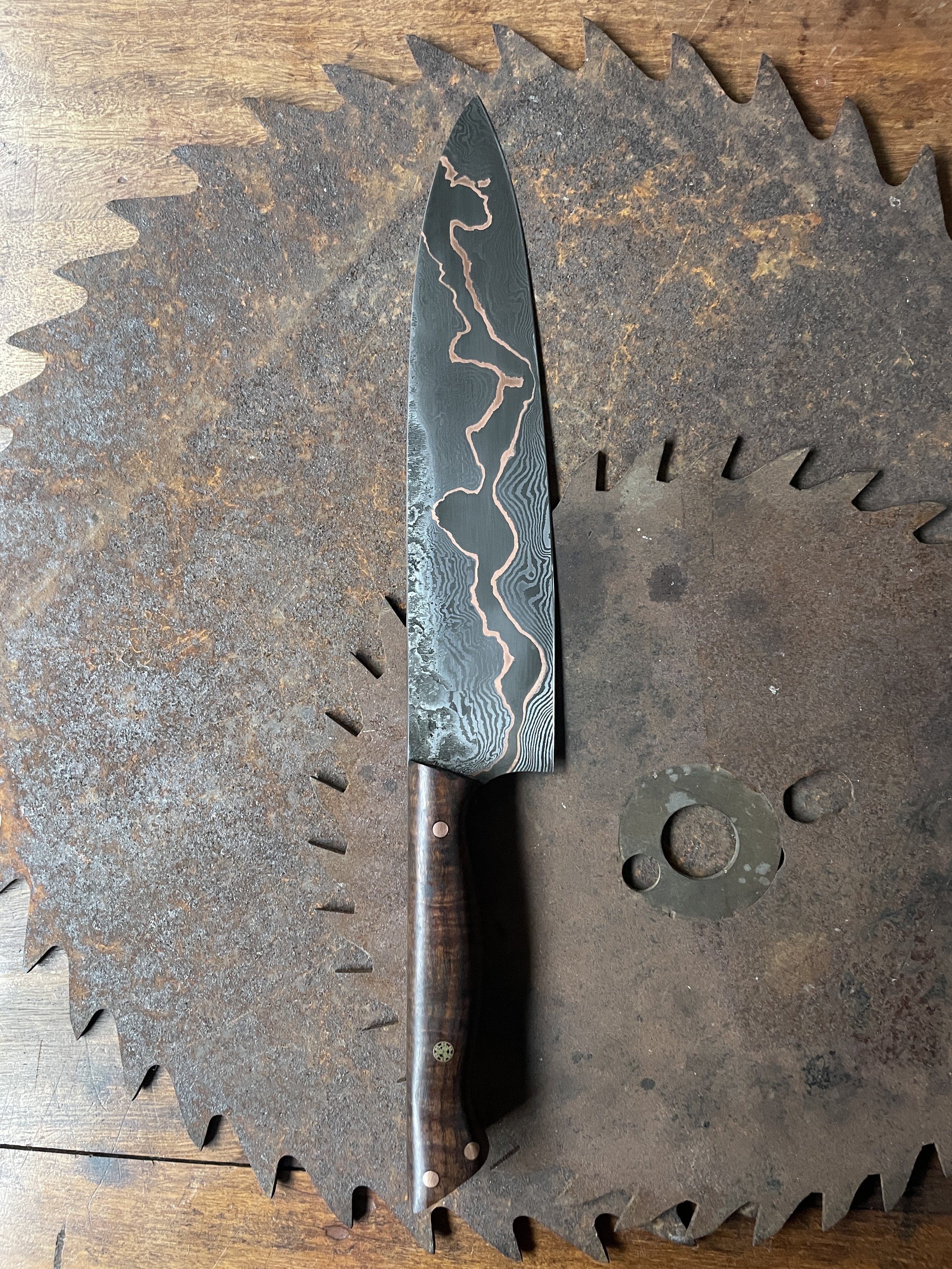 cumai damascus chef Knife