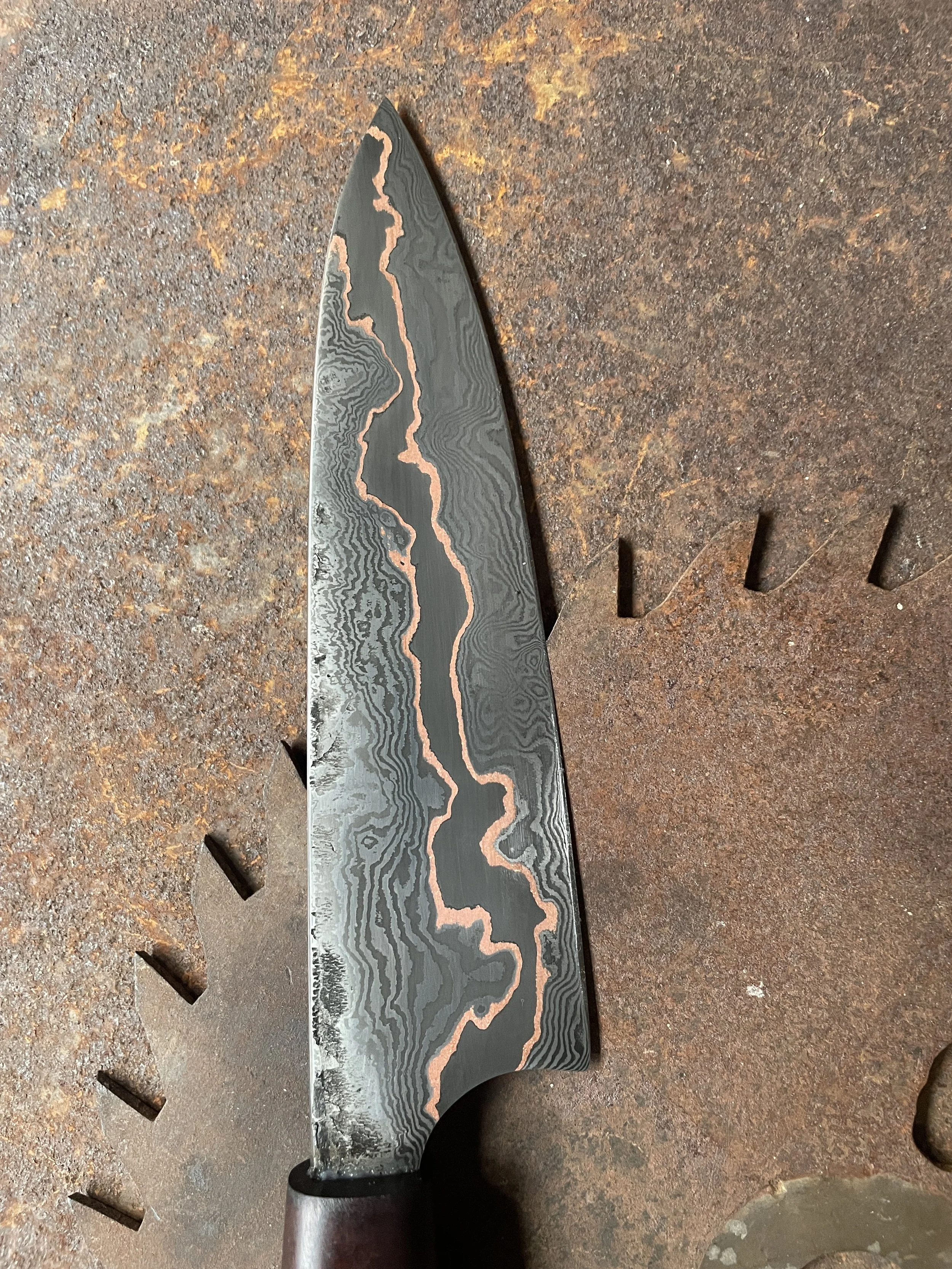 cumai damascus chef Knife