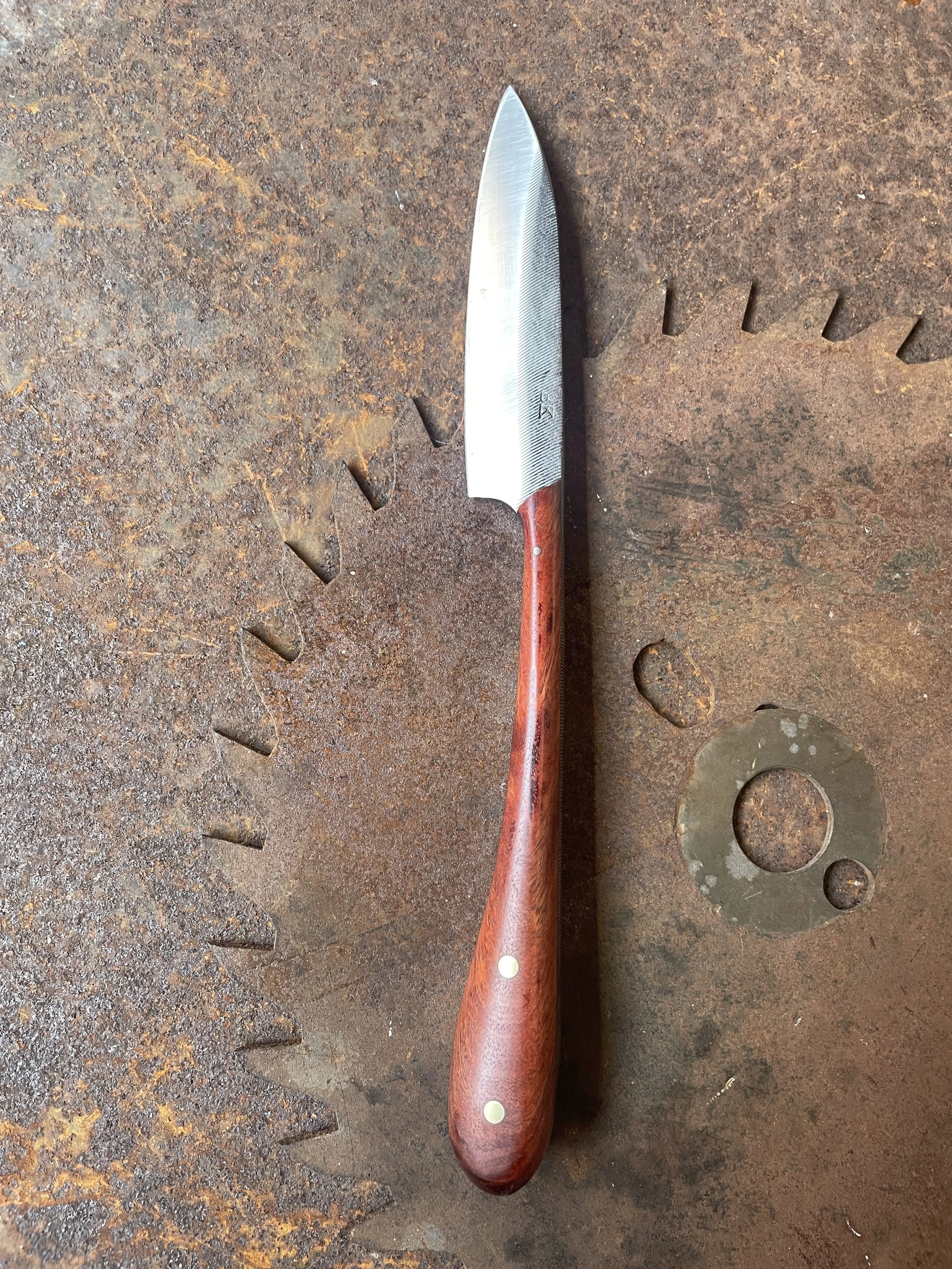 Cheese Knife - Red Gum Handle