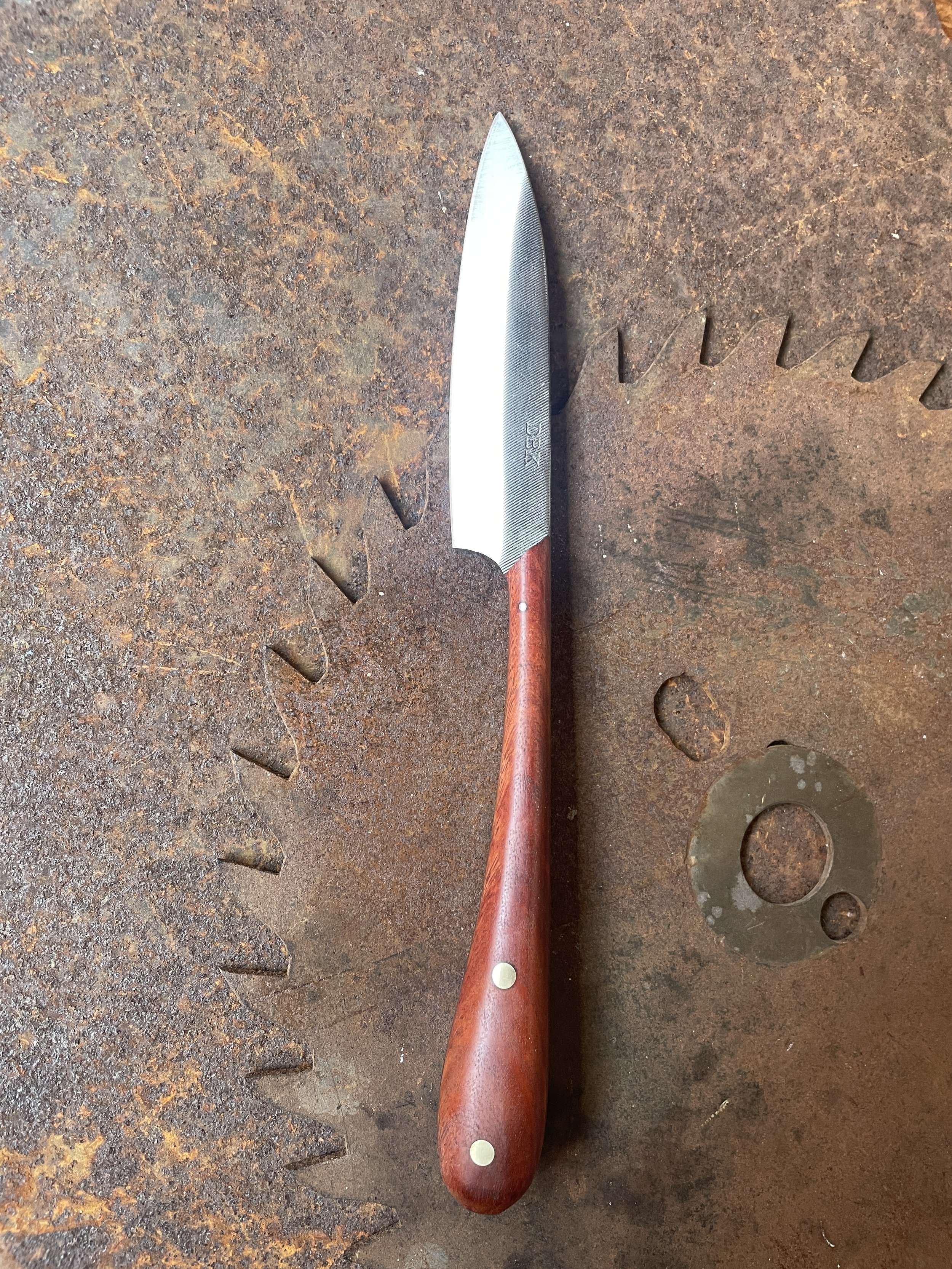 Cheese Knife - Red Gum Handle