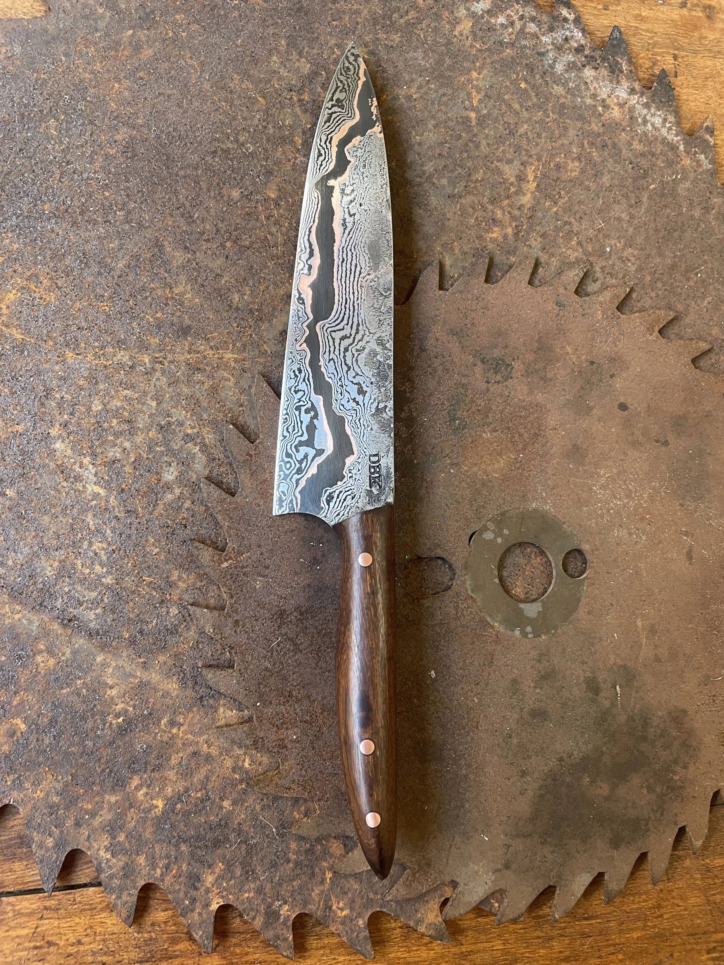 cumai damascus chef Knife