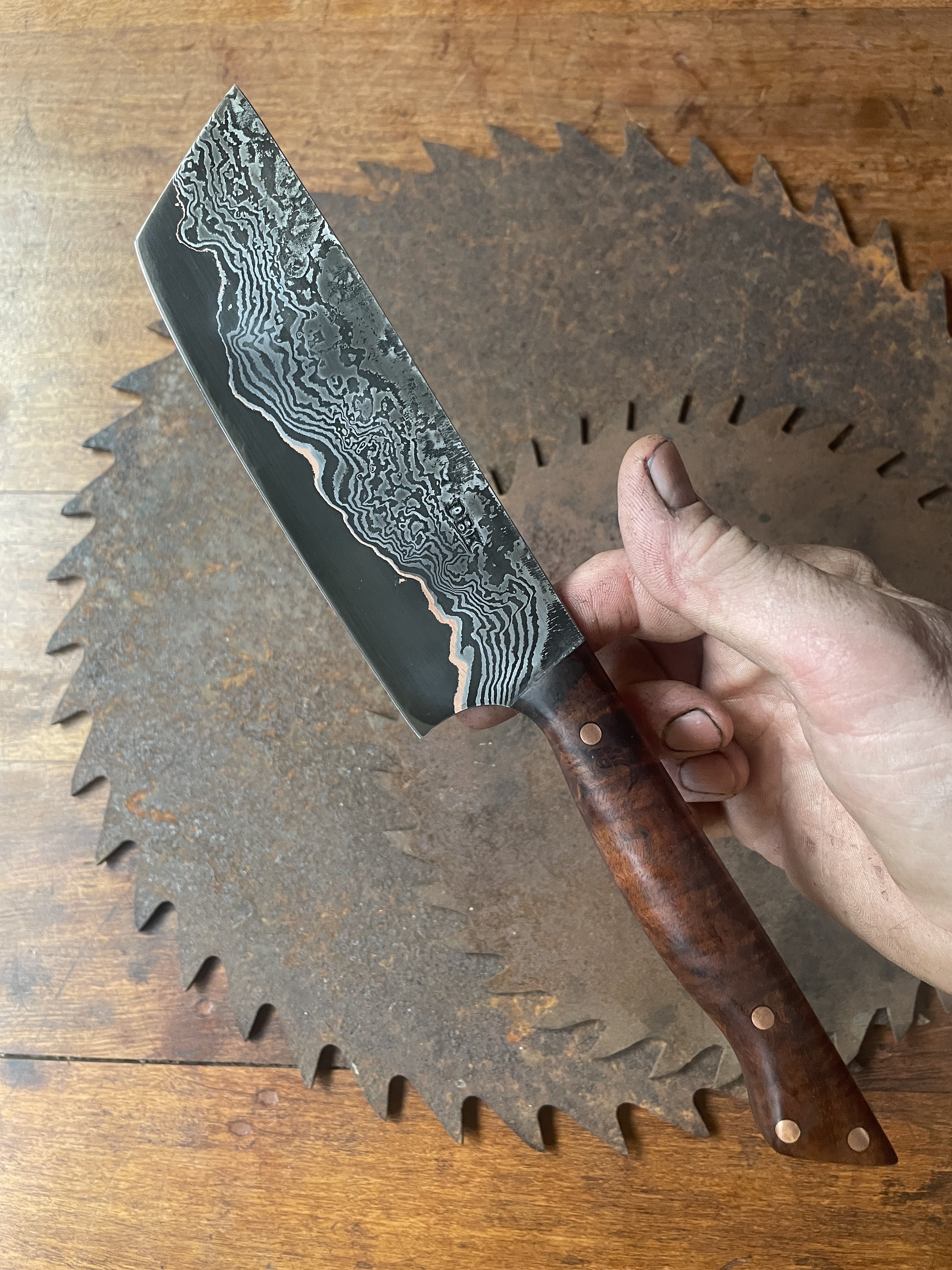 cumai damascus chef Knife
