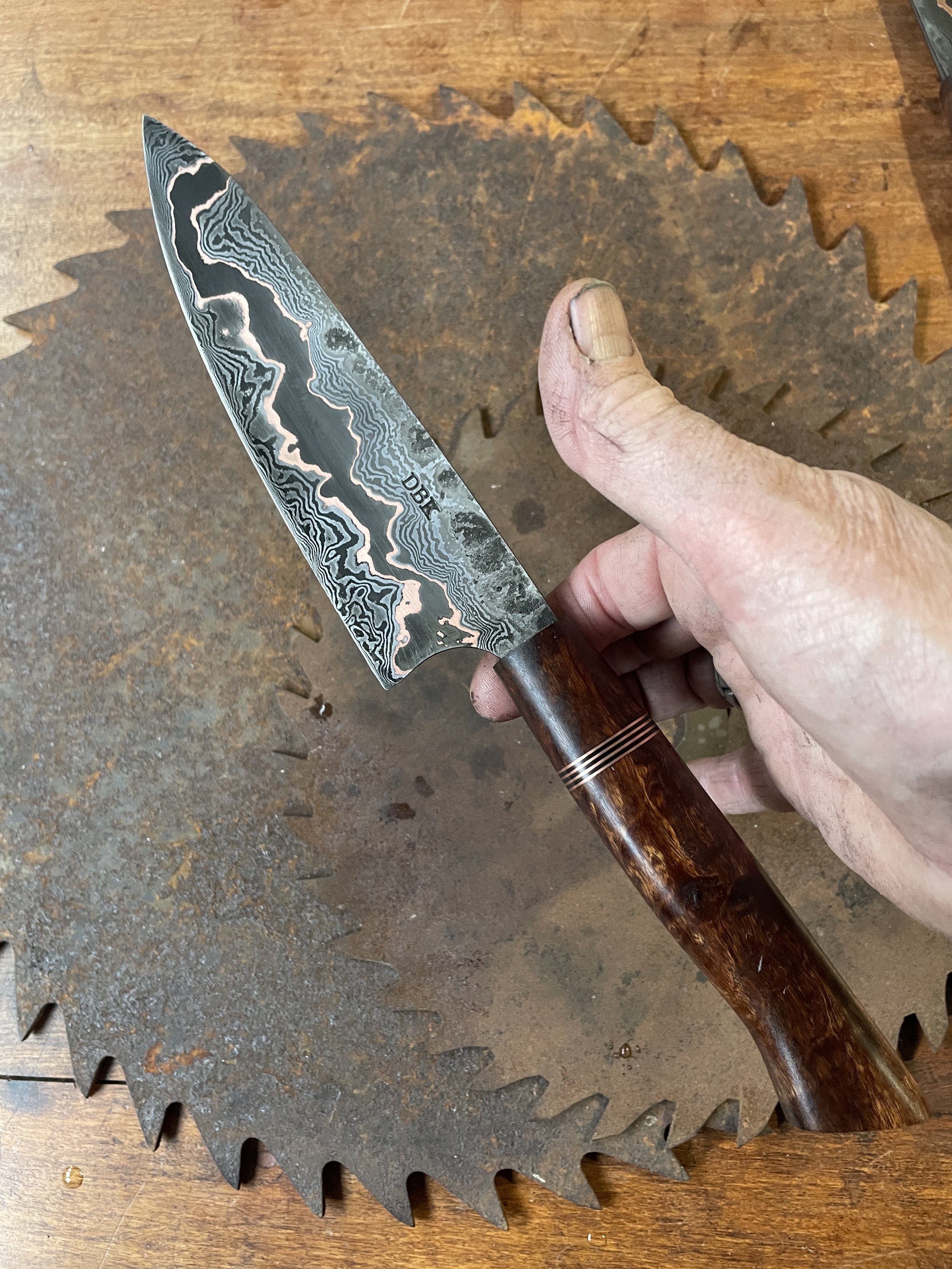 cumai damascus chef Knife