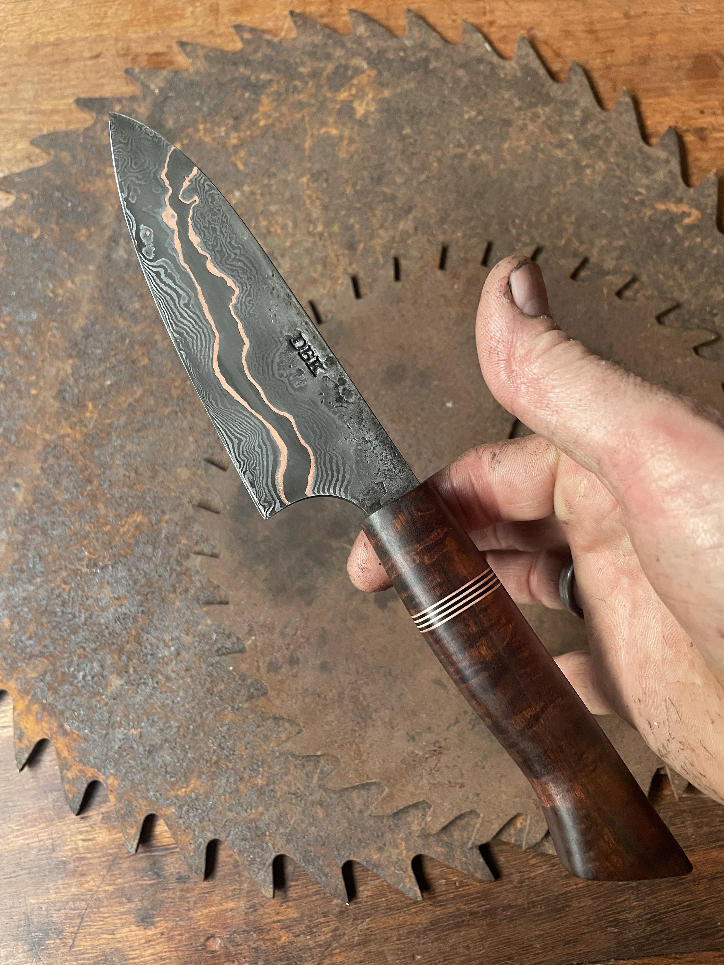 cumai damascus chef Knife