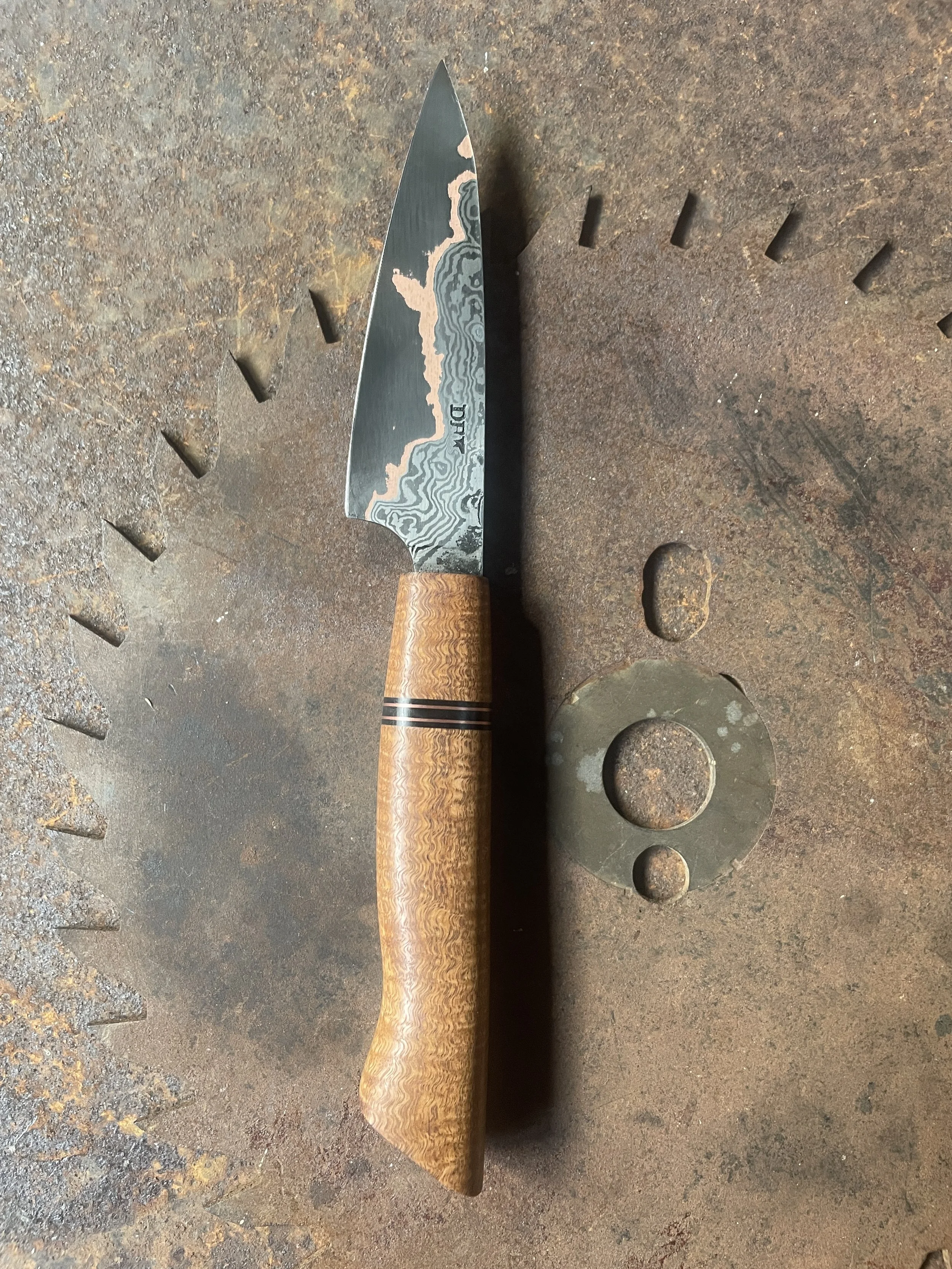 cumai damascus paring knife