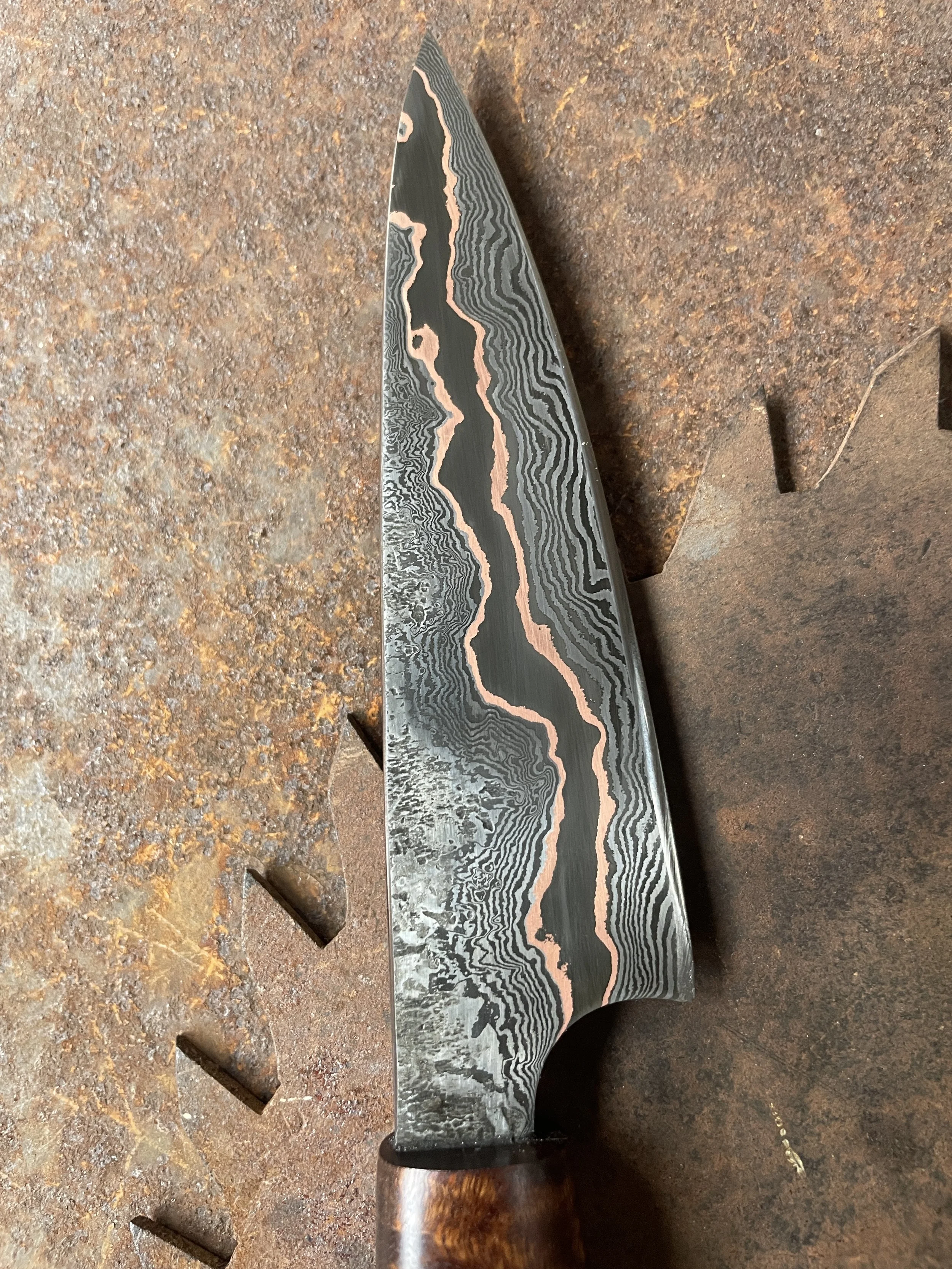 cumai damascus paring knife