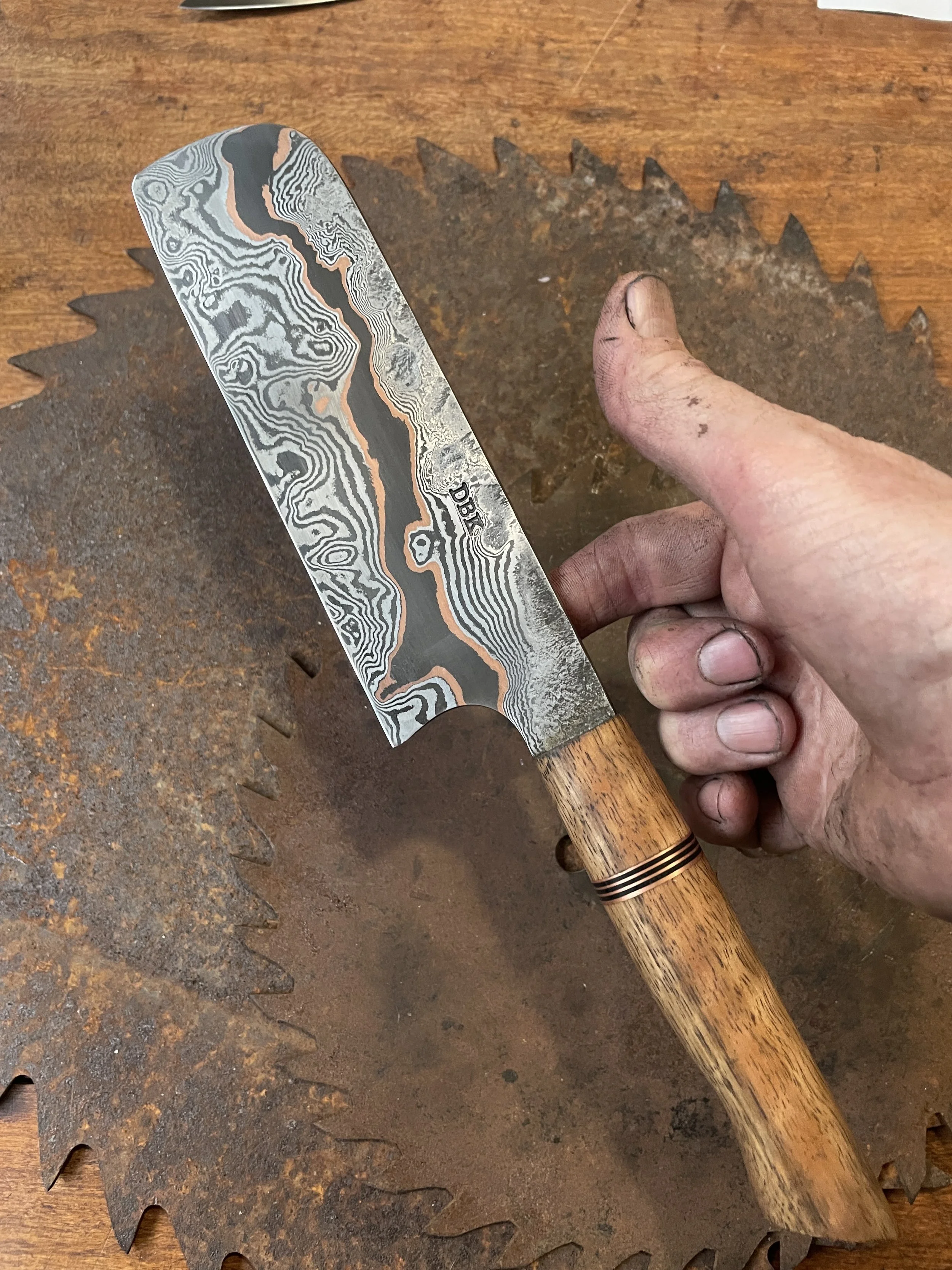cumai damascus chef Knife