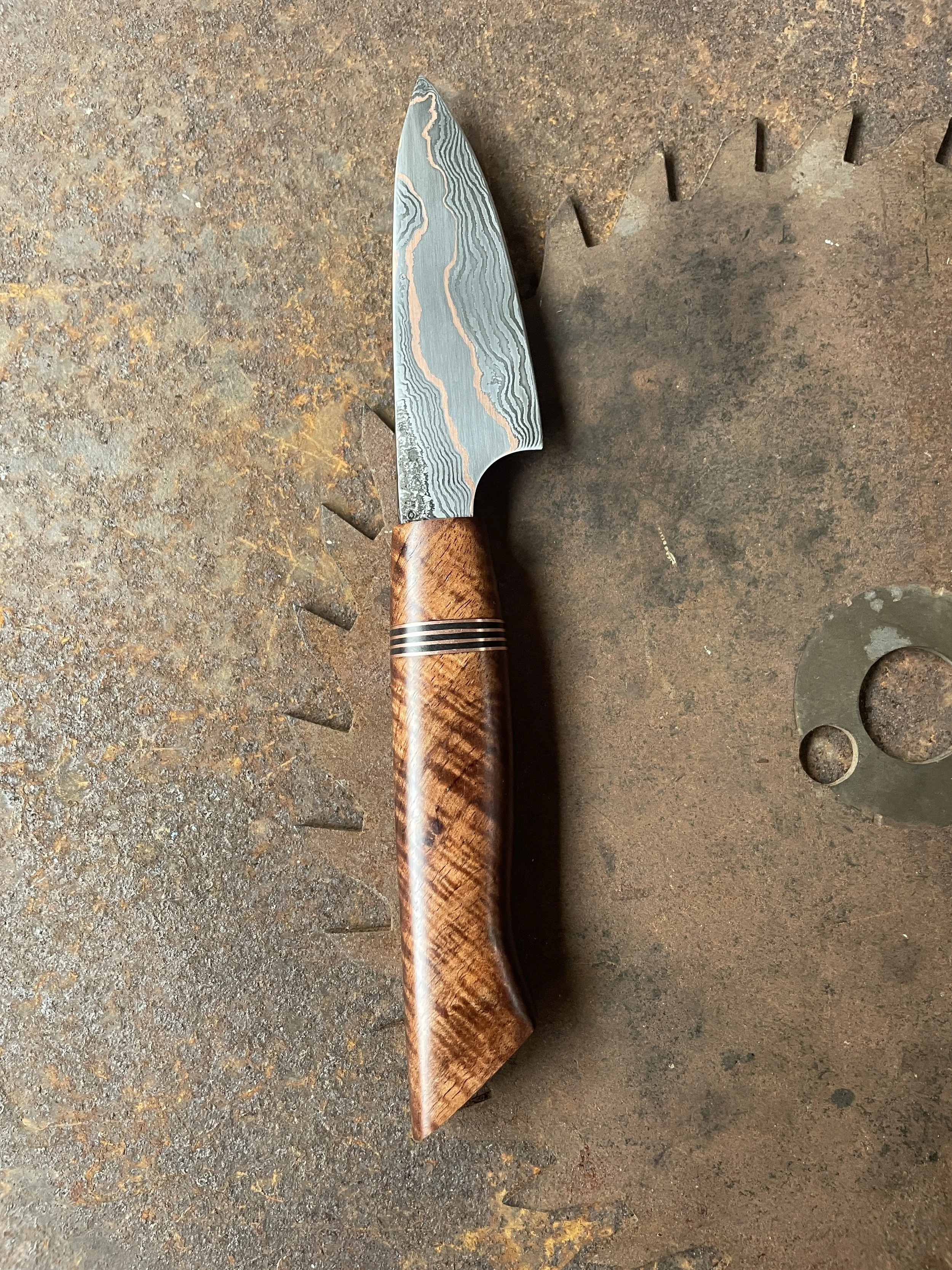cumai damascus paring knife