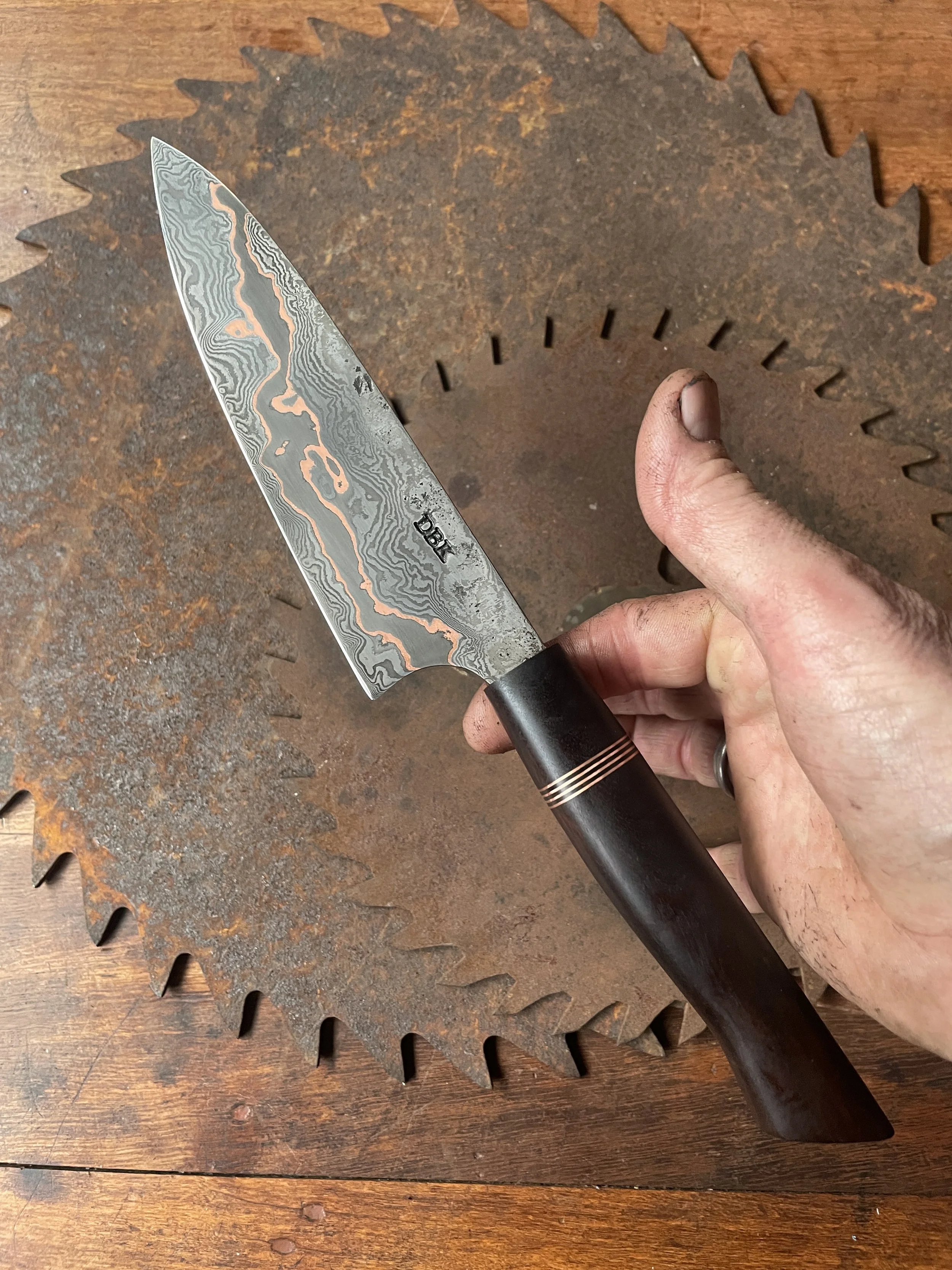 cumai damascus chef Knife