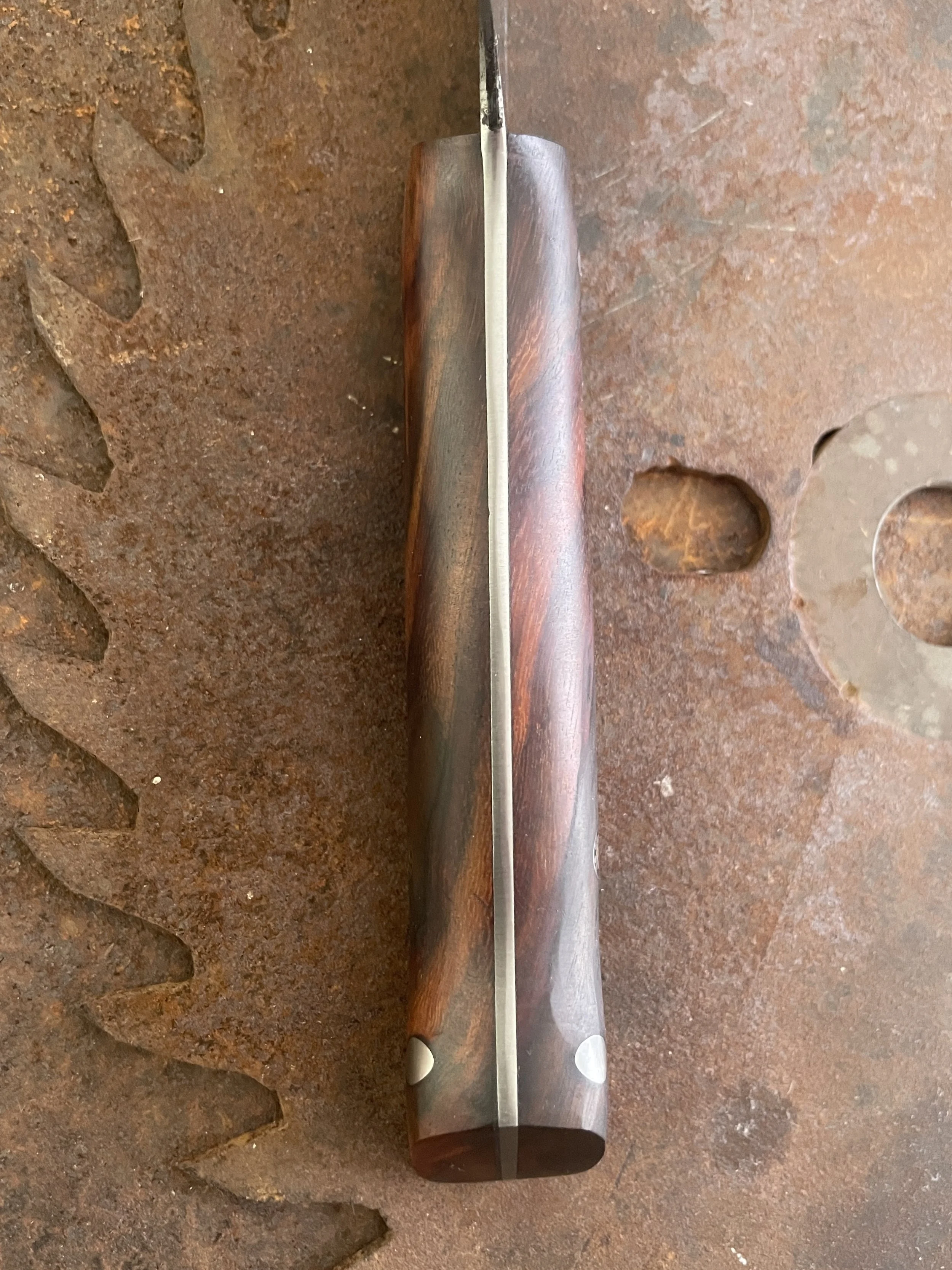 hand forged damascus chef knife