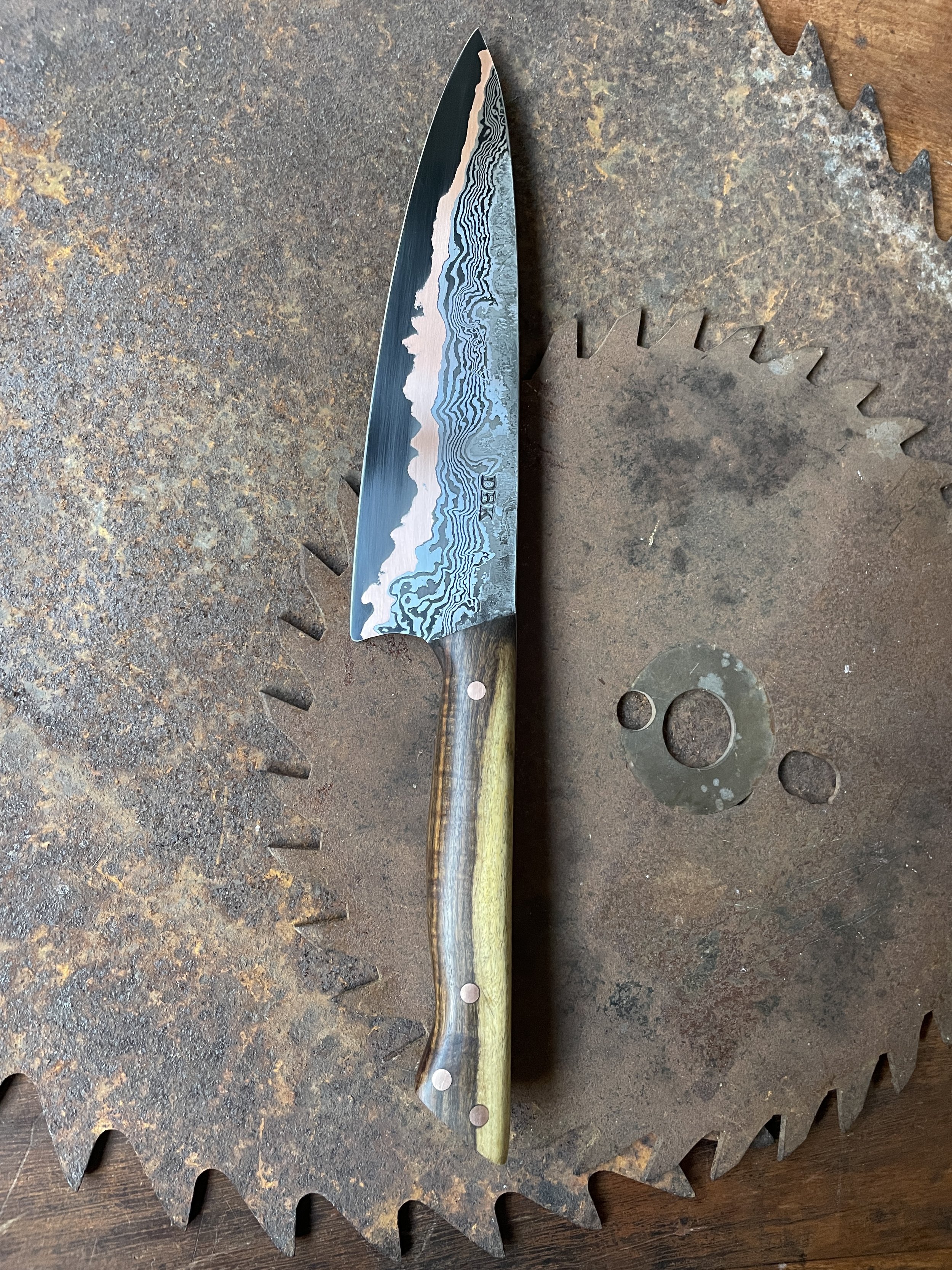 Gidgee Cumai Damascus 18cm Chef Knife