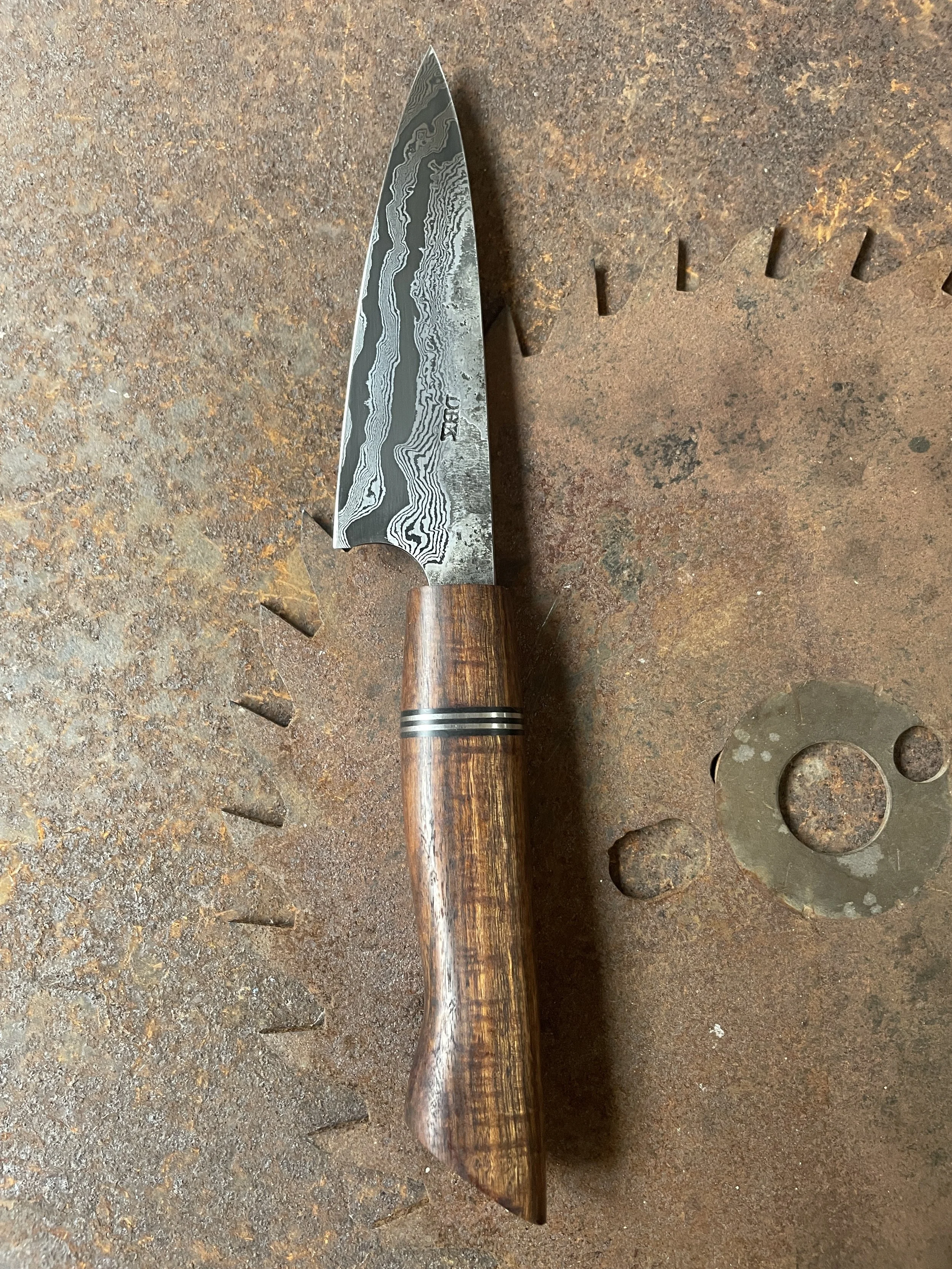 Gidgee Damascus Paring Knife