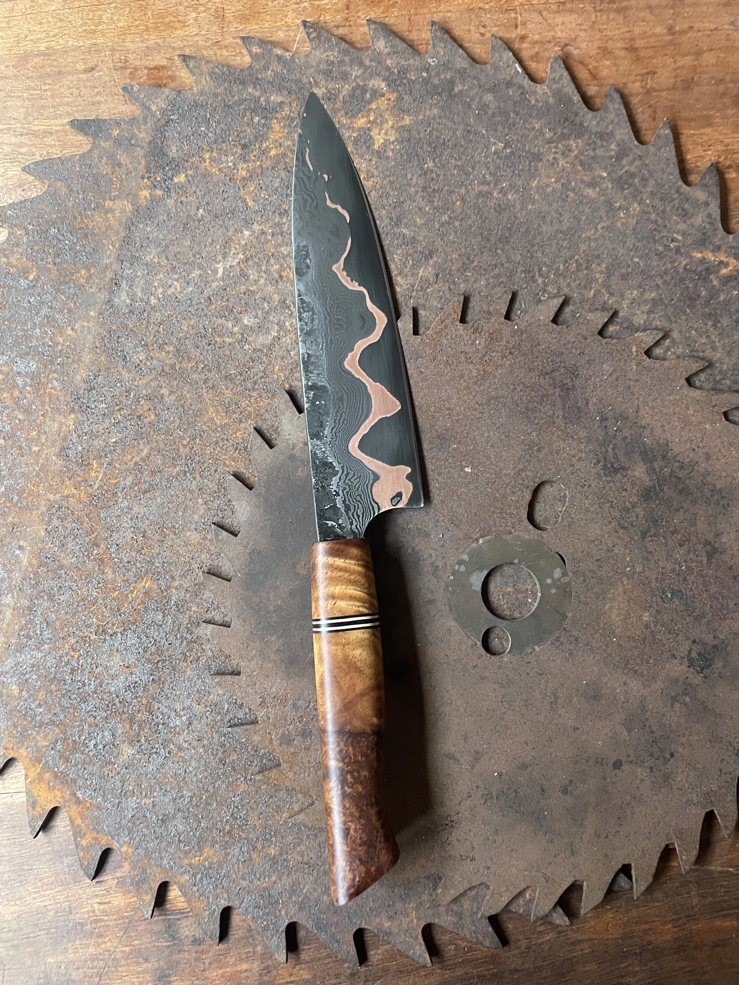 cumai damascus chef Knife