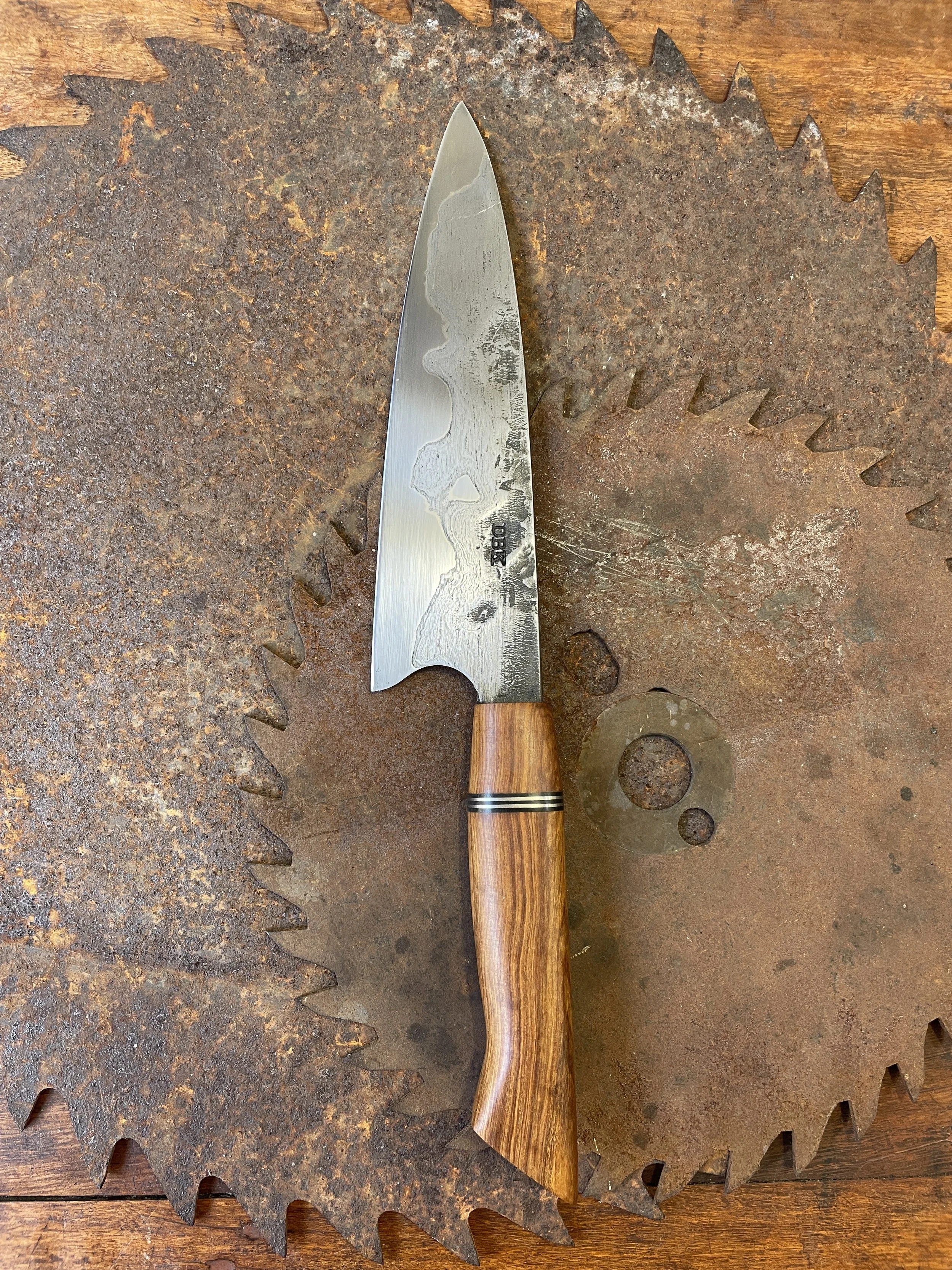 False Sandalwood Sanmai 19.5 cm Chef Knife