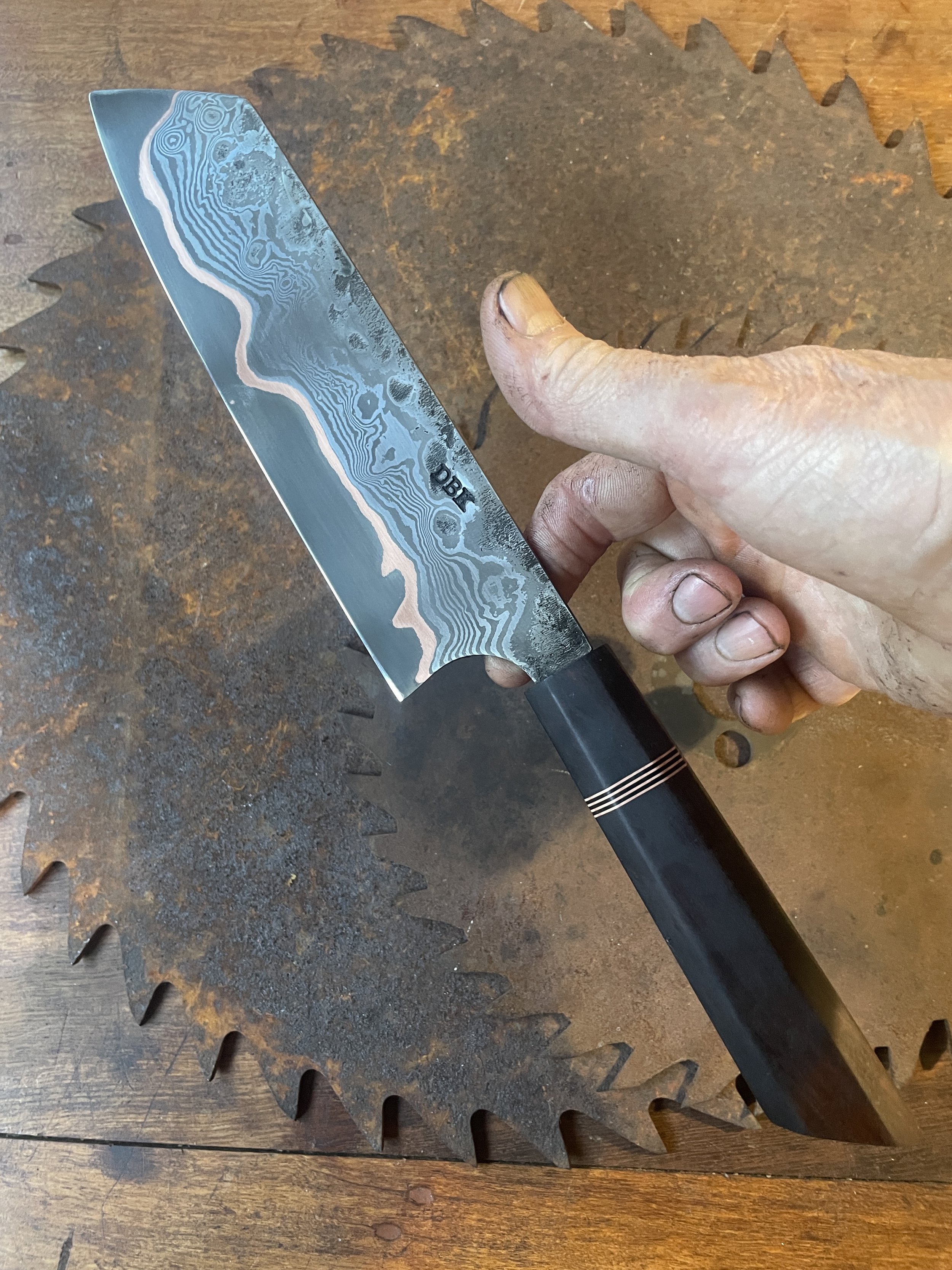cumai damascus chef Knife