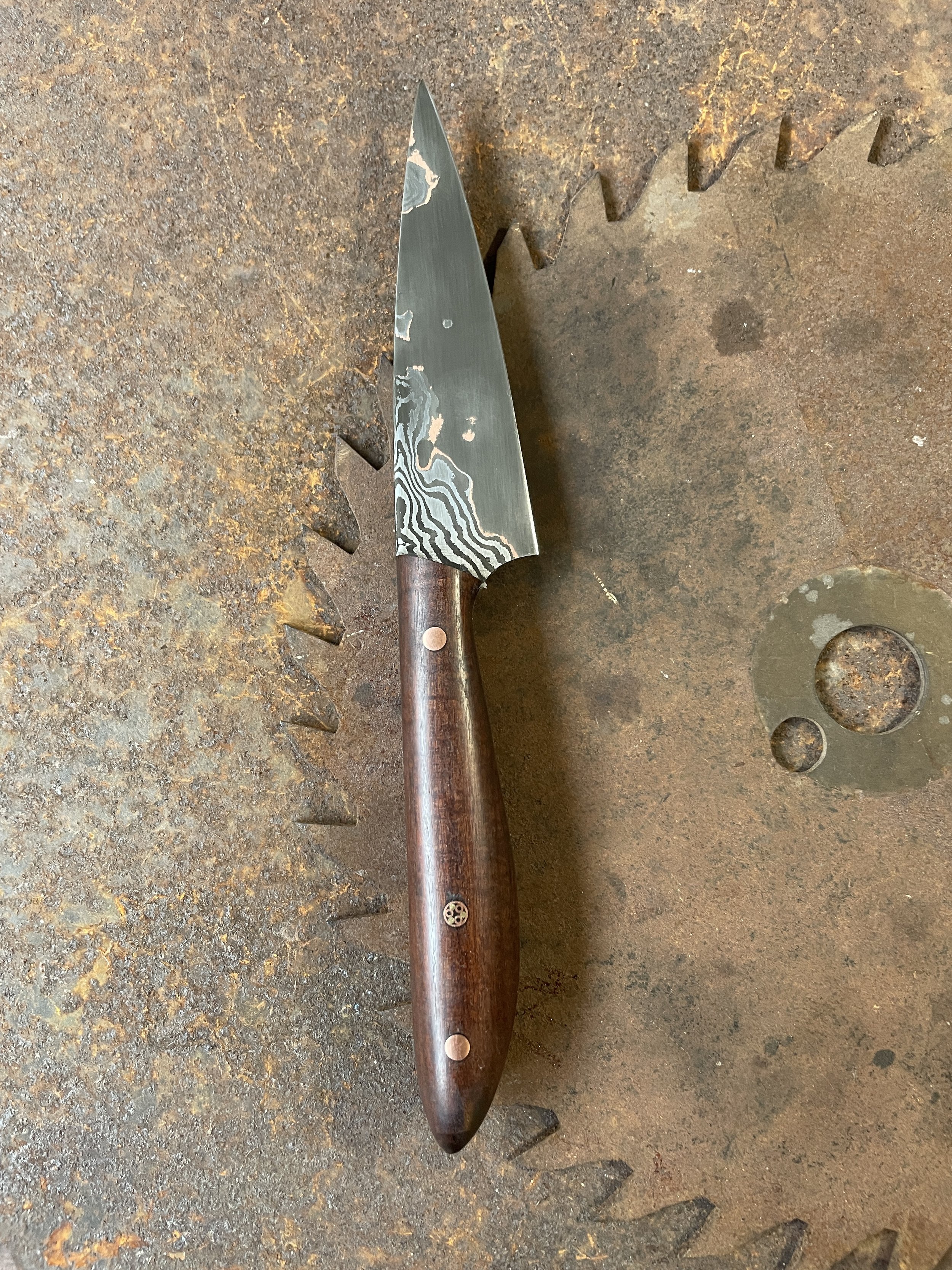 cumai damascus paring knife