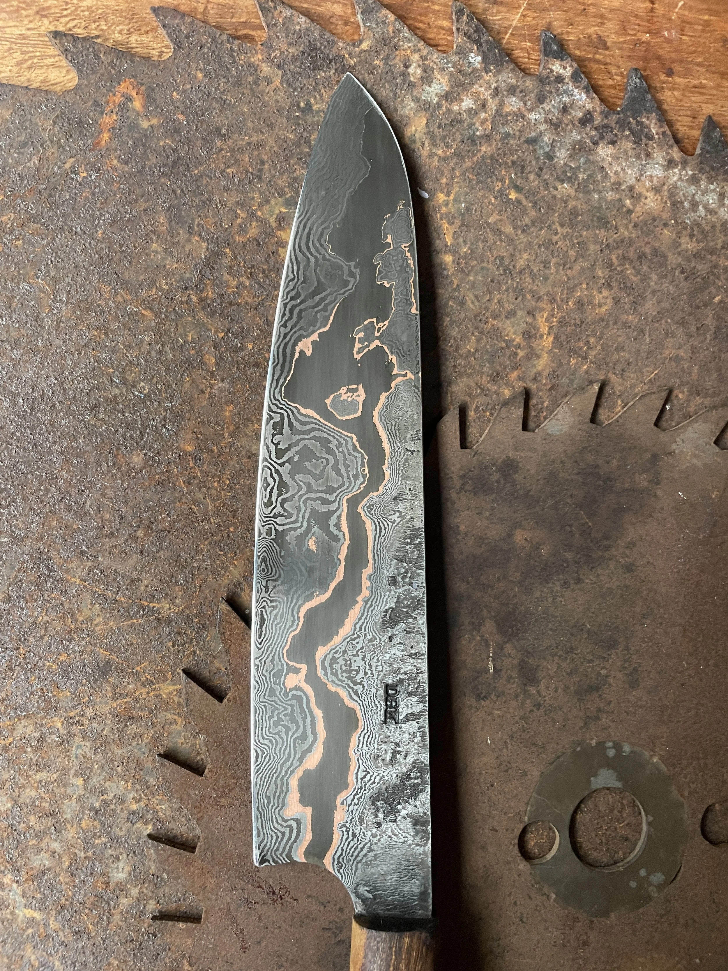 cumai damascus chef Knife