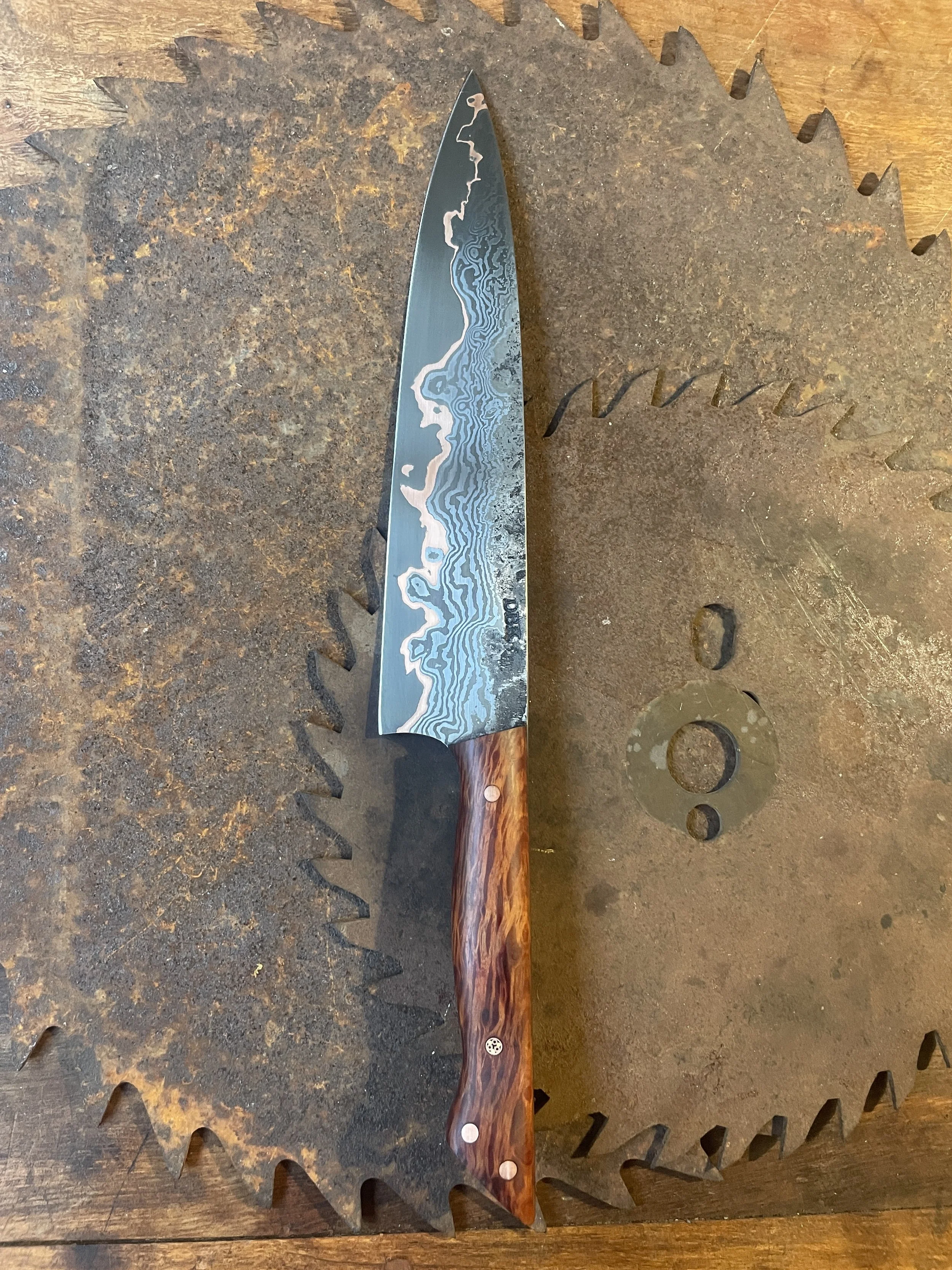 cumai damascus chef Knife