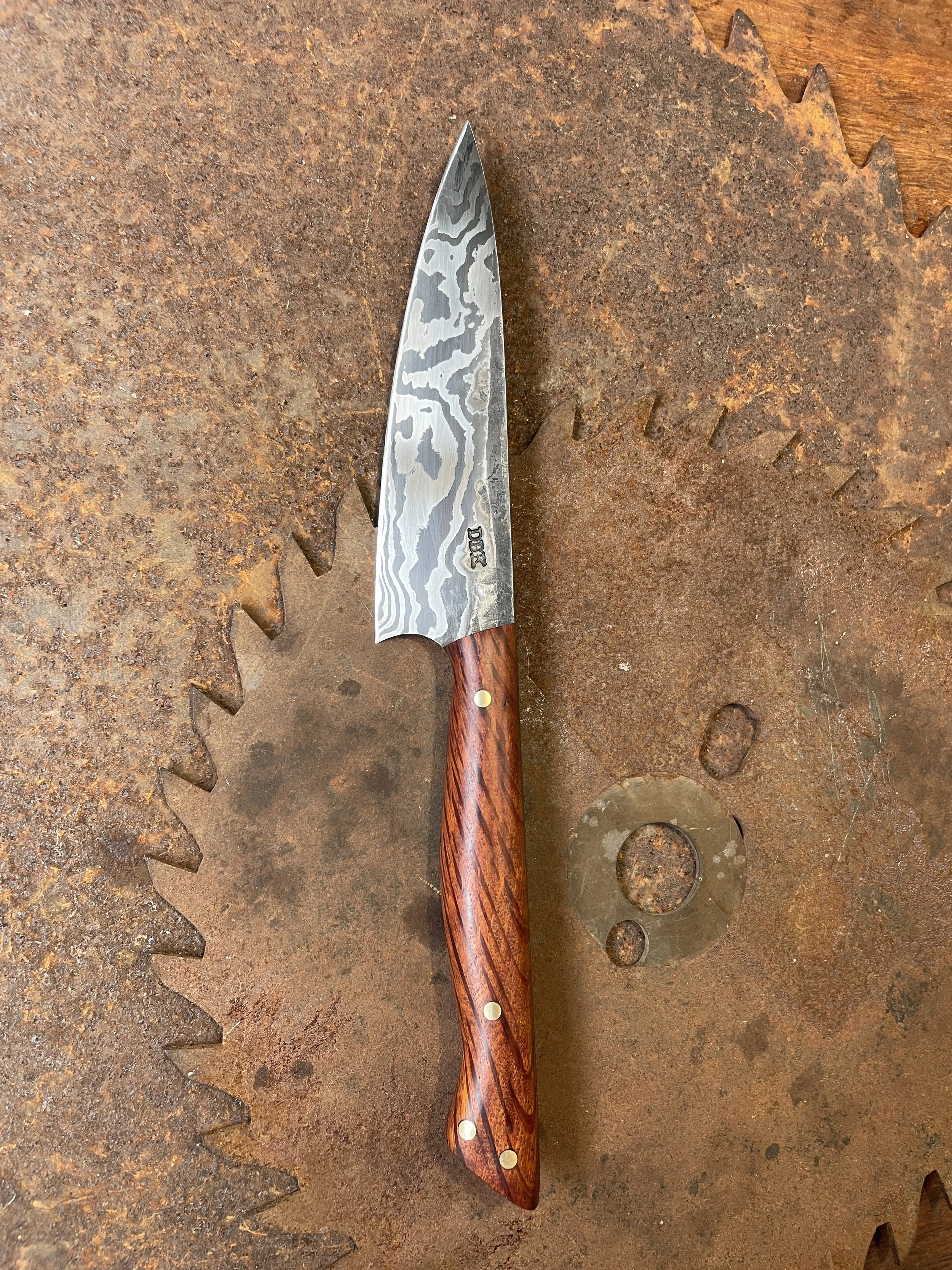 Sheoak Damascus Petty Knife