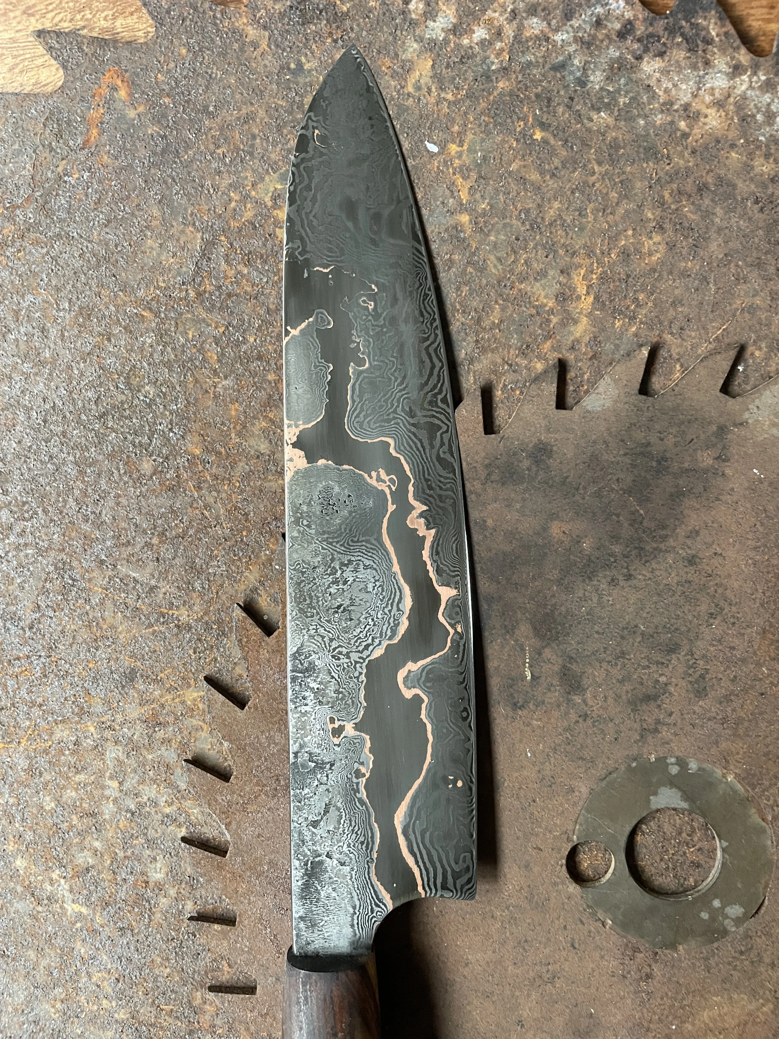 cumai damascus chef Knife