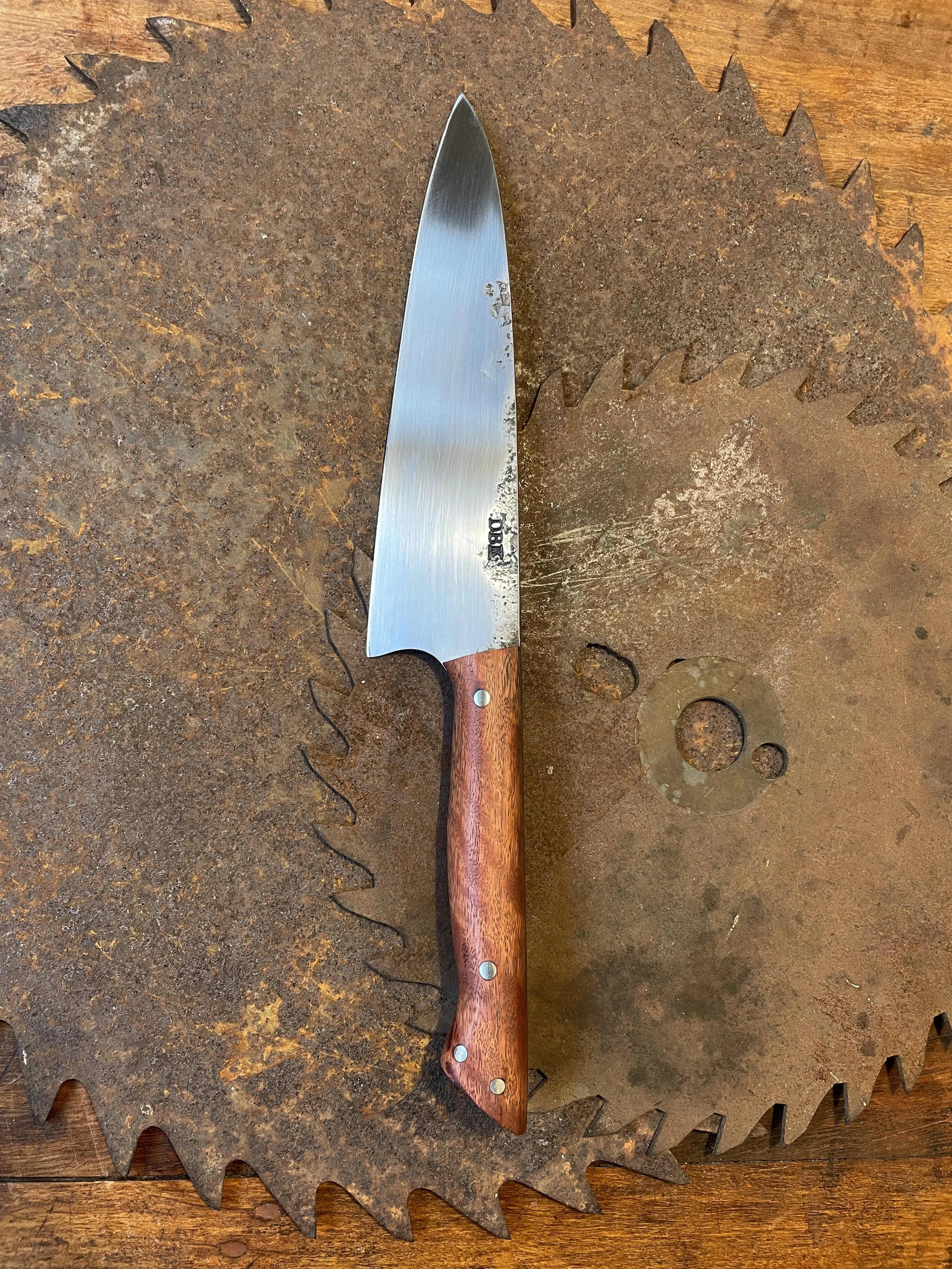 Chef Knife - Red Gum Handle - 19cm