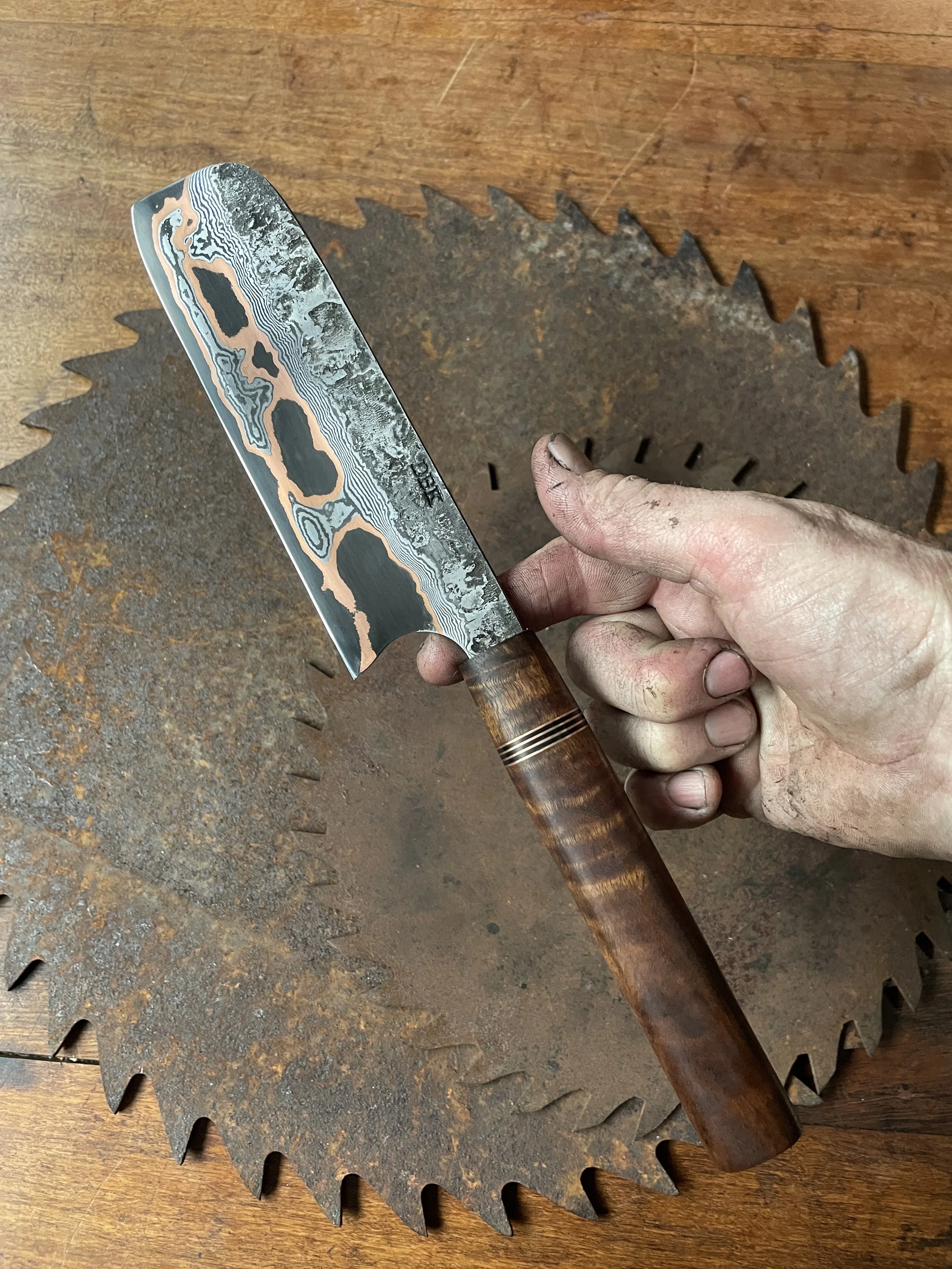 cumai damascus chef Knife