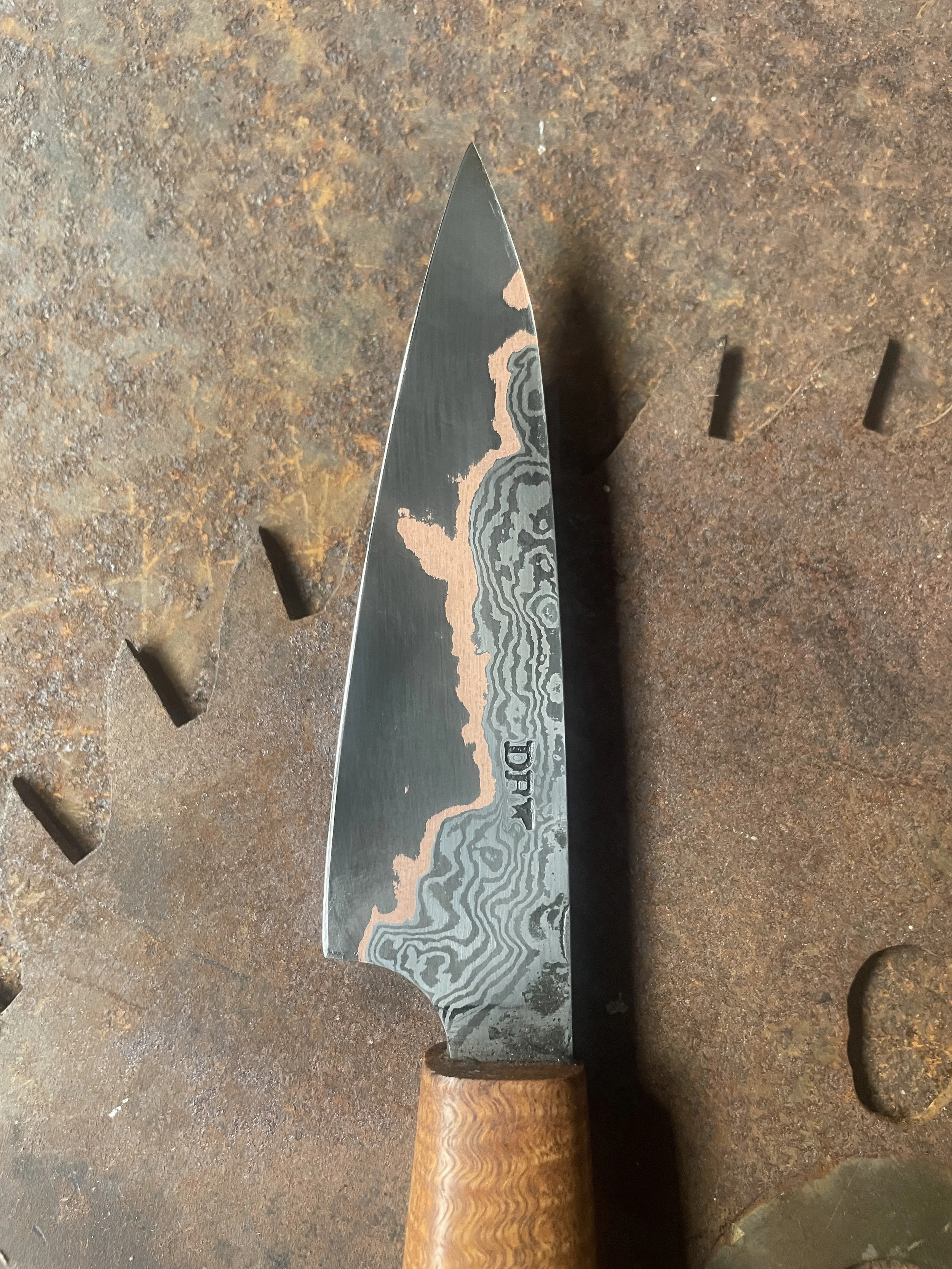 cumai damascus paring knife