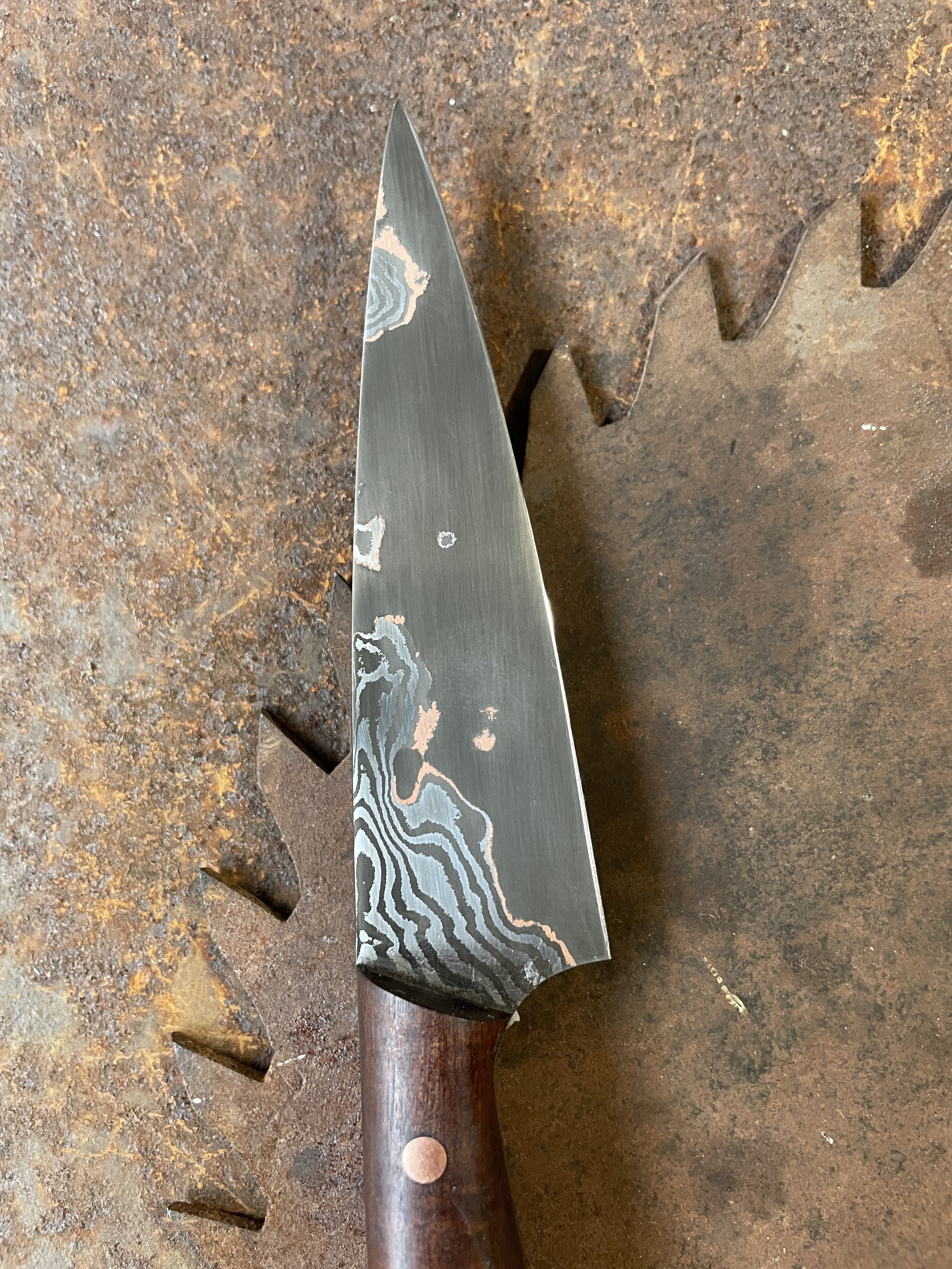 cumai damascus paring knife