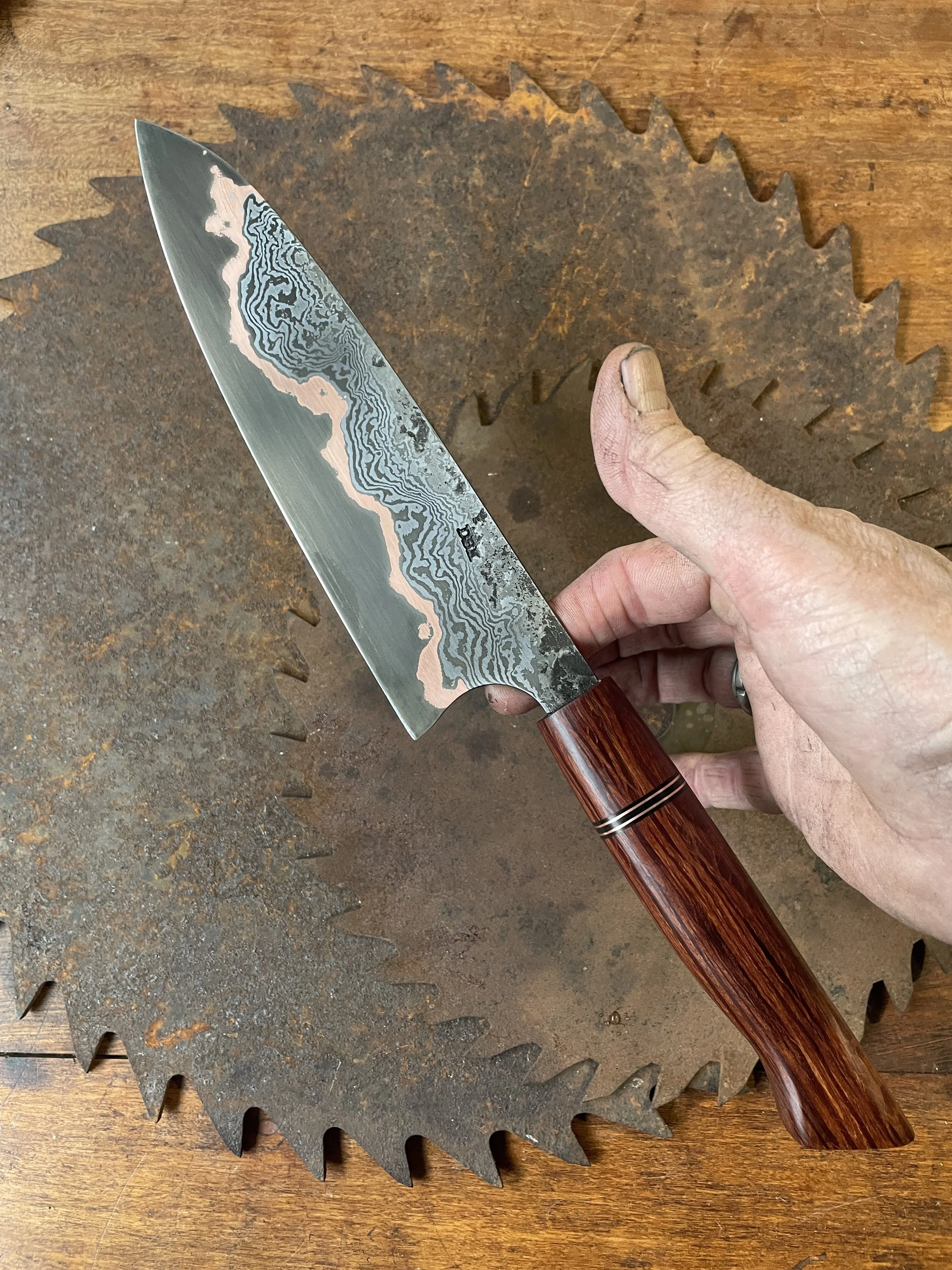 cumai damascus chef Knife