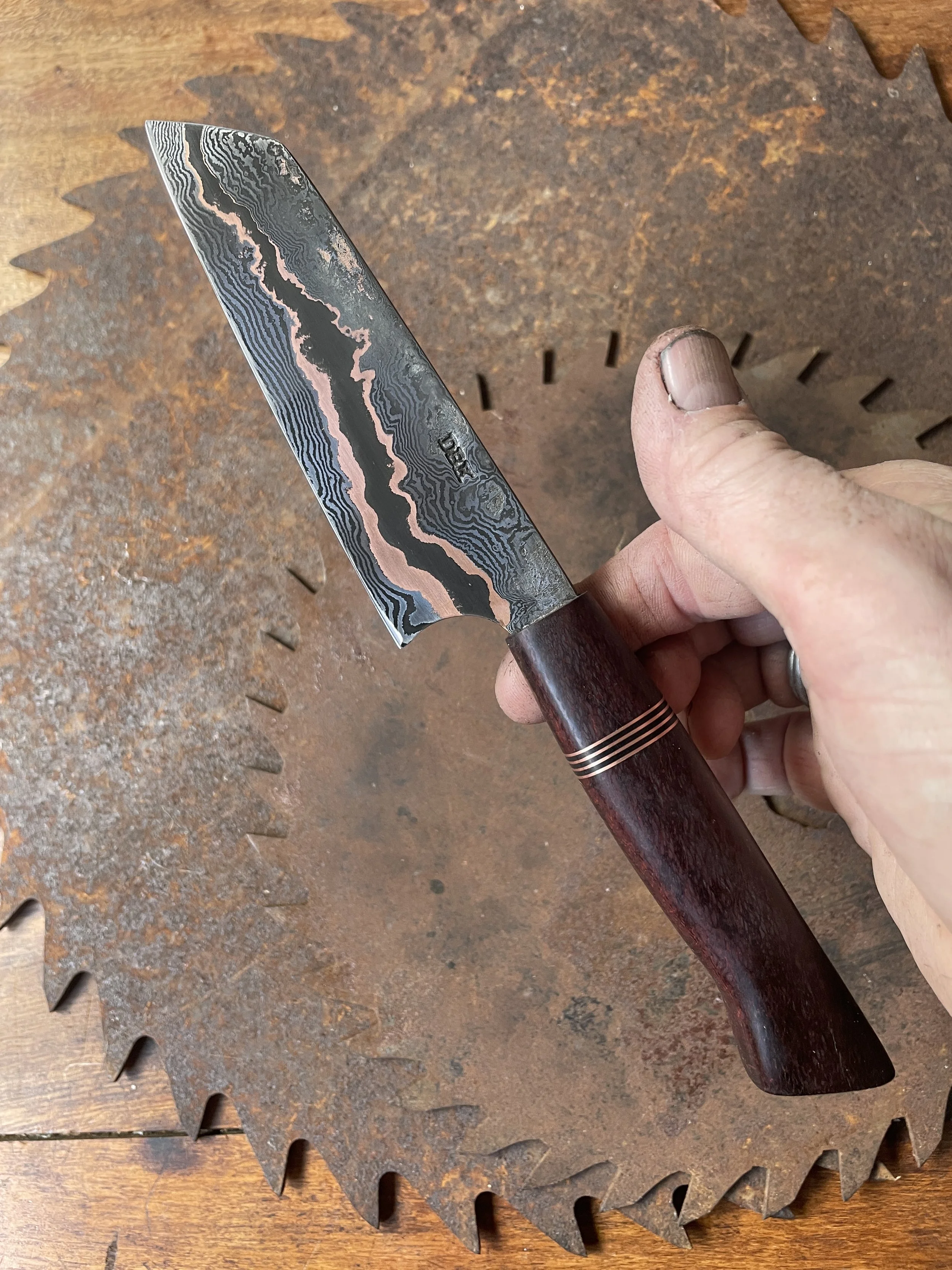 cumai damascus paring knife