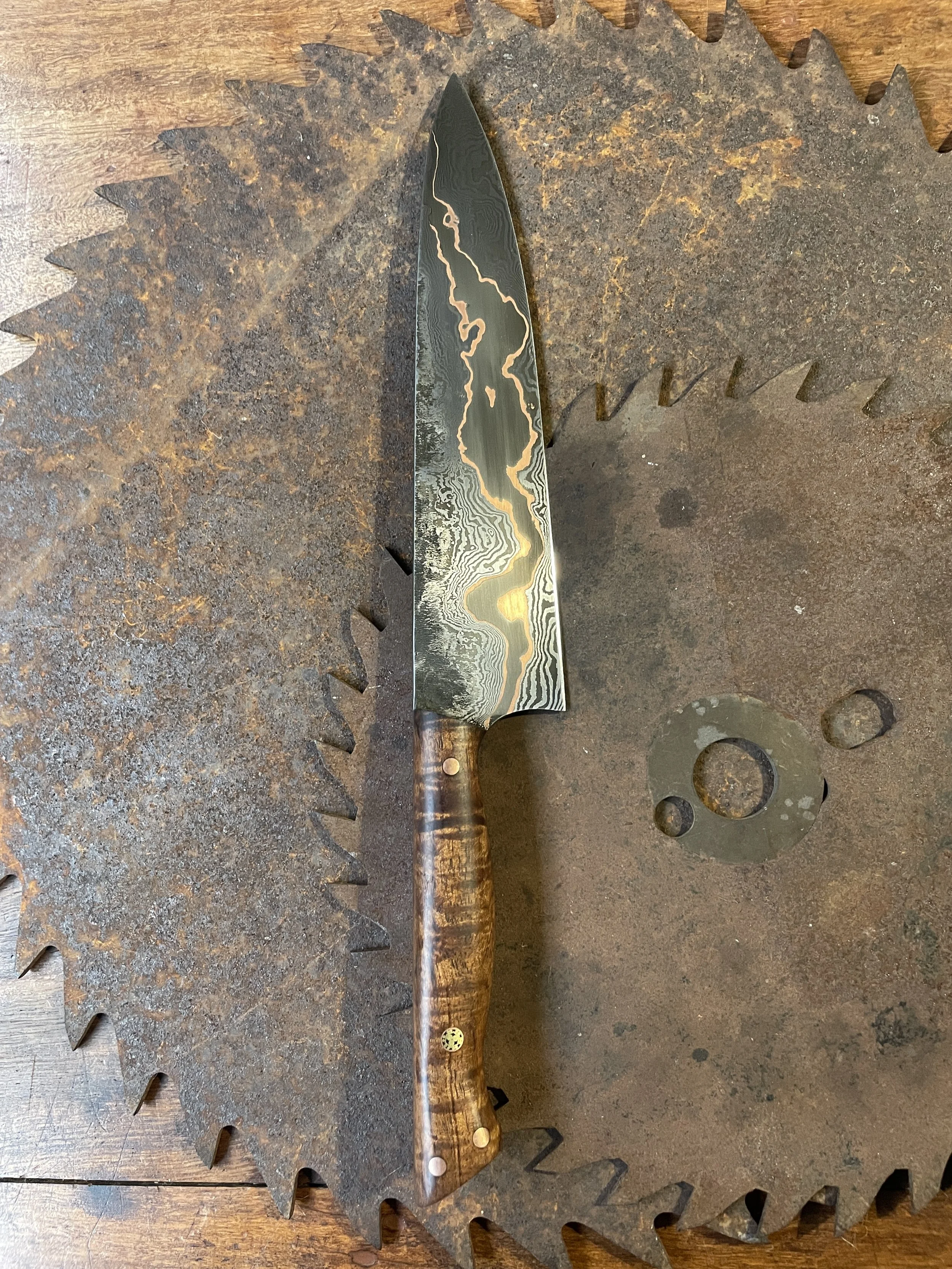 cumai damascus chef Knife