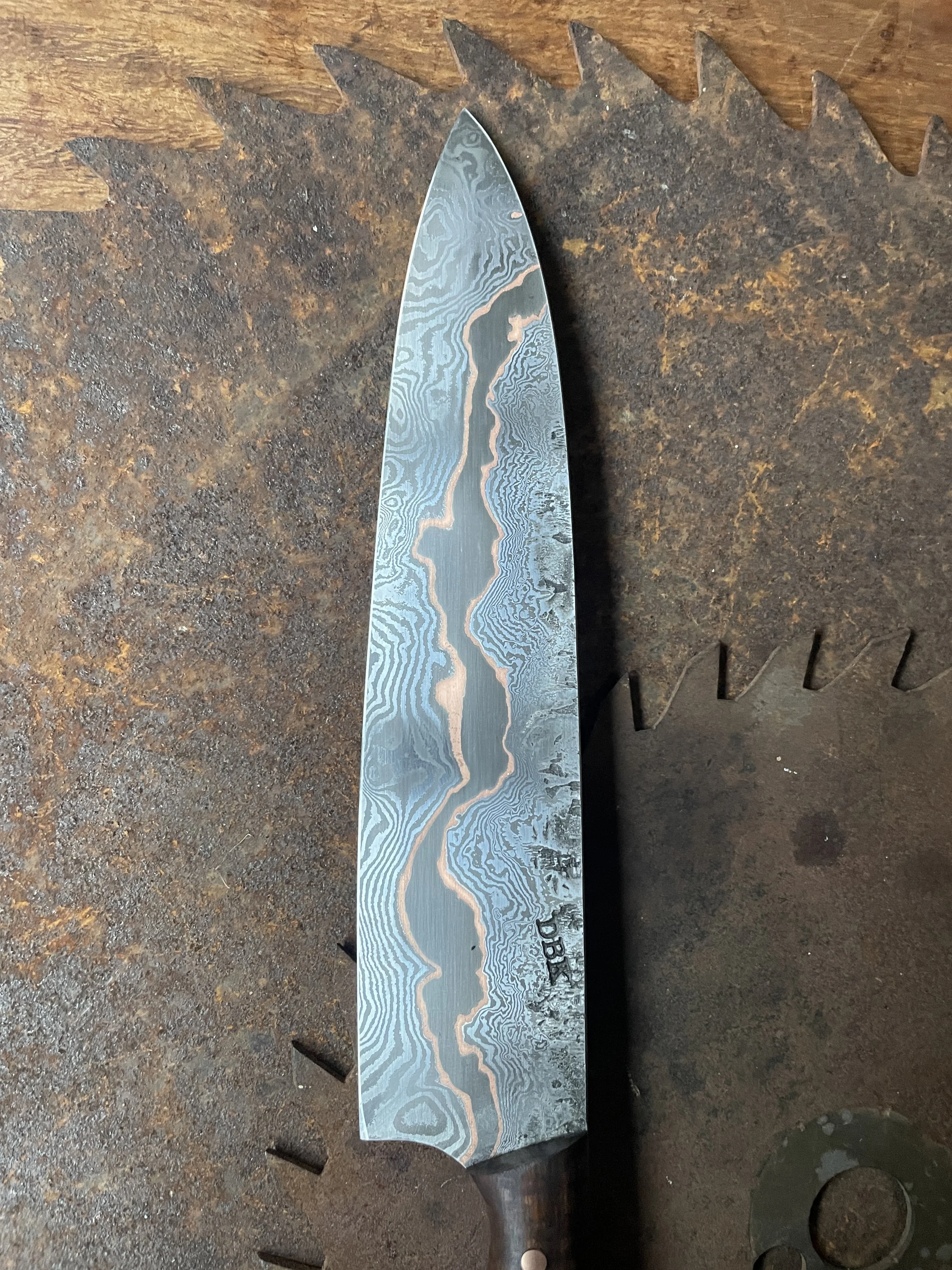 cumai damascus chef Knife