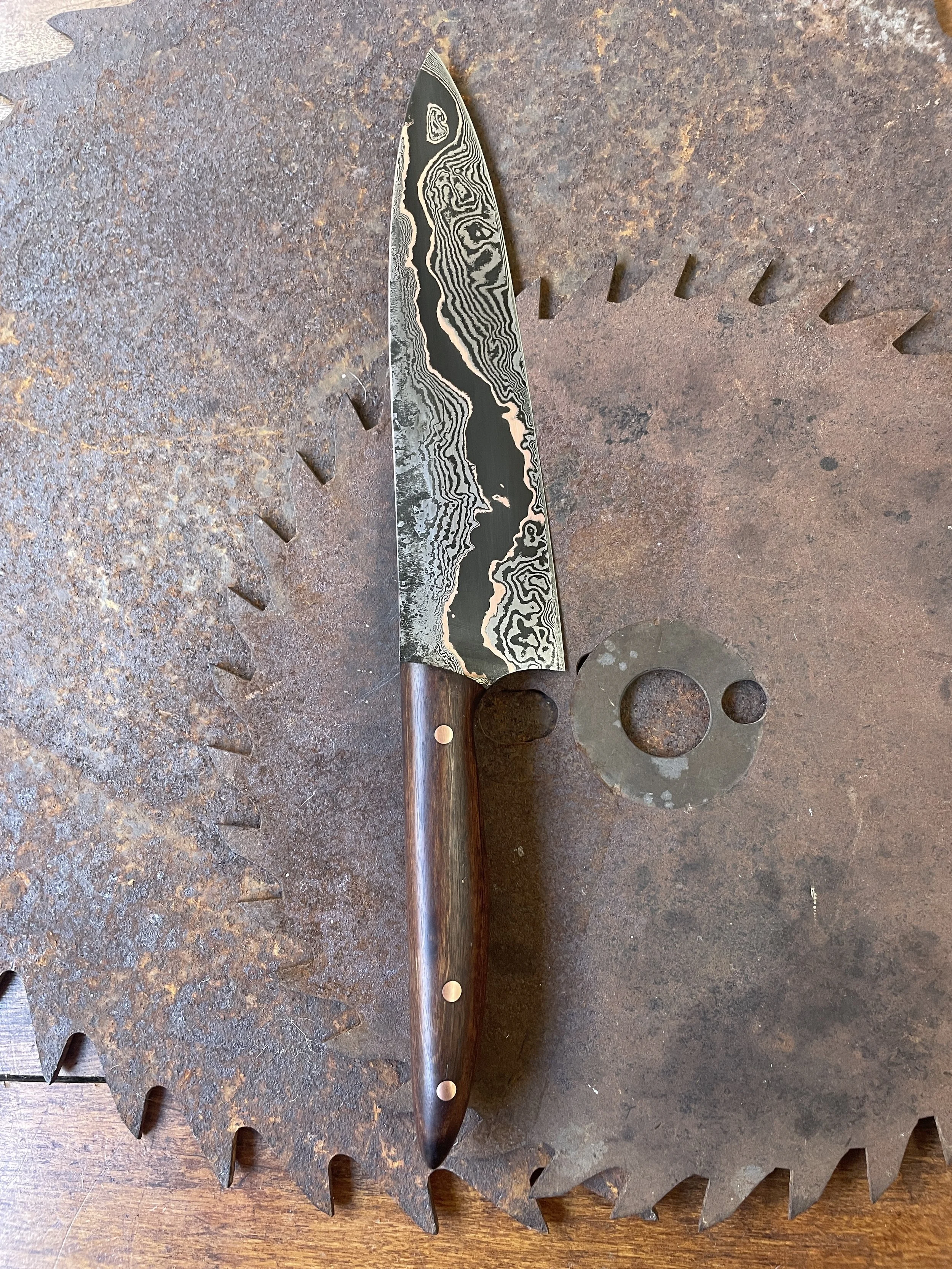 cumai damascus chef Knife