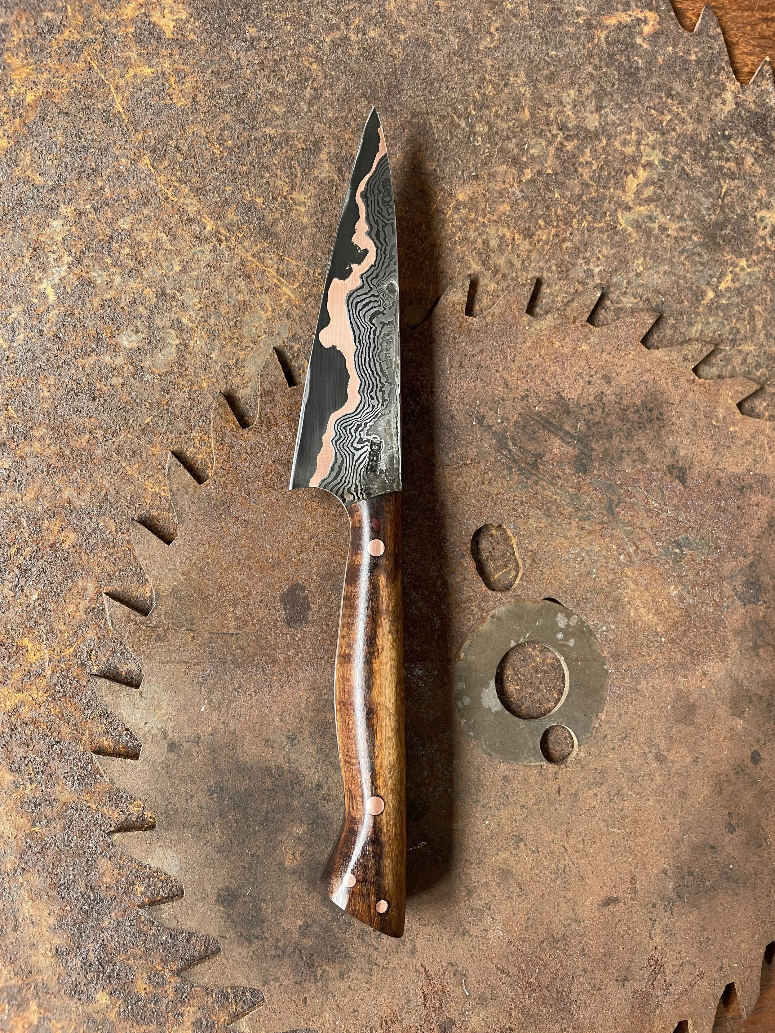 Gidgee Cumai Damascus Paring Knife