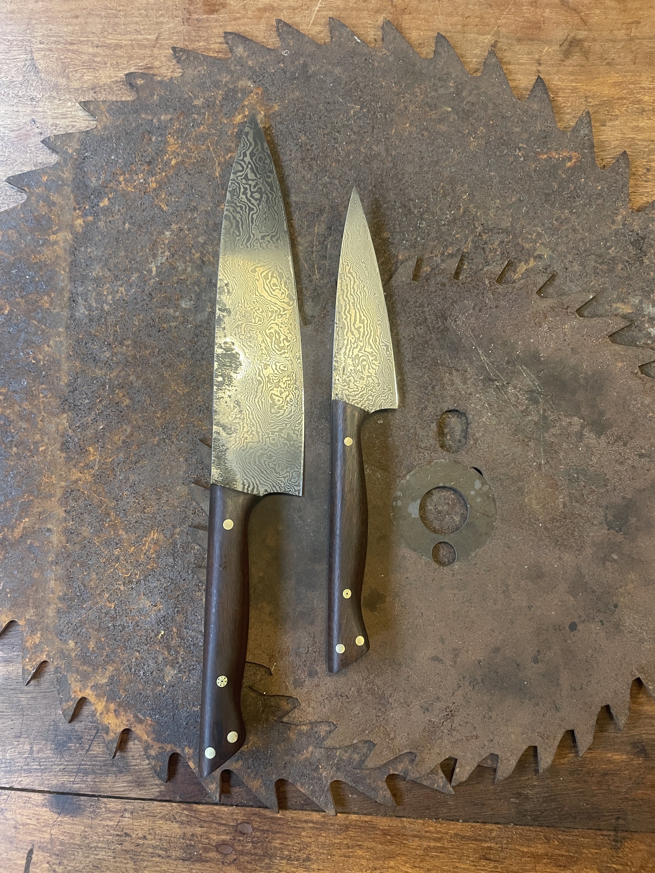 damascus chef knife set