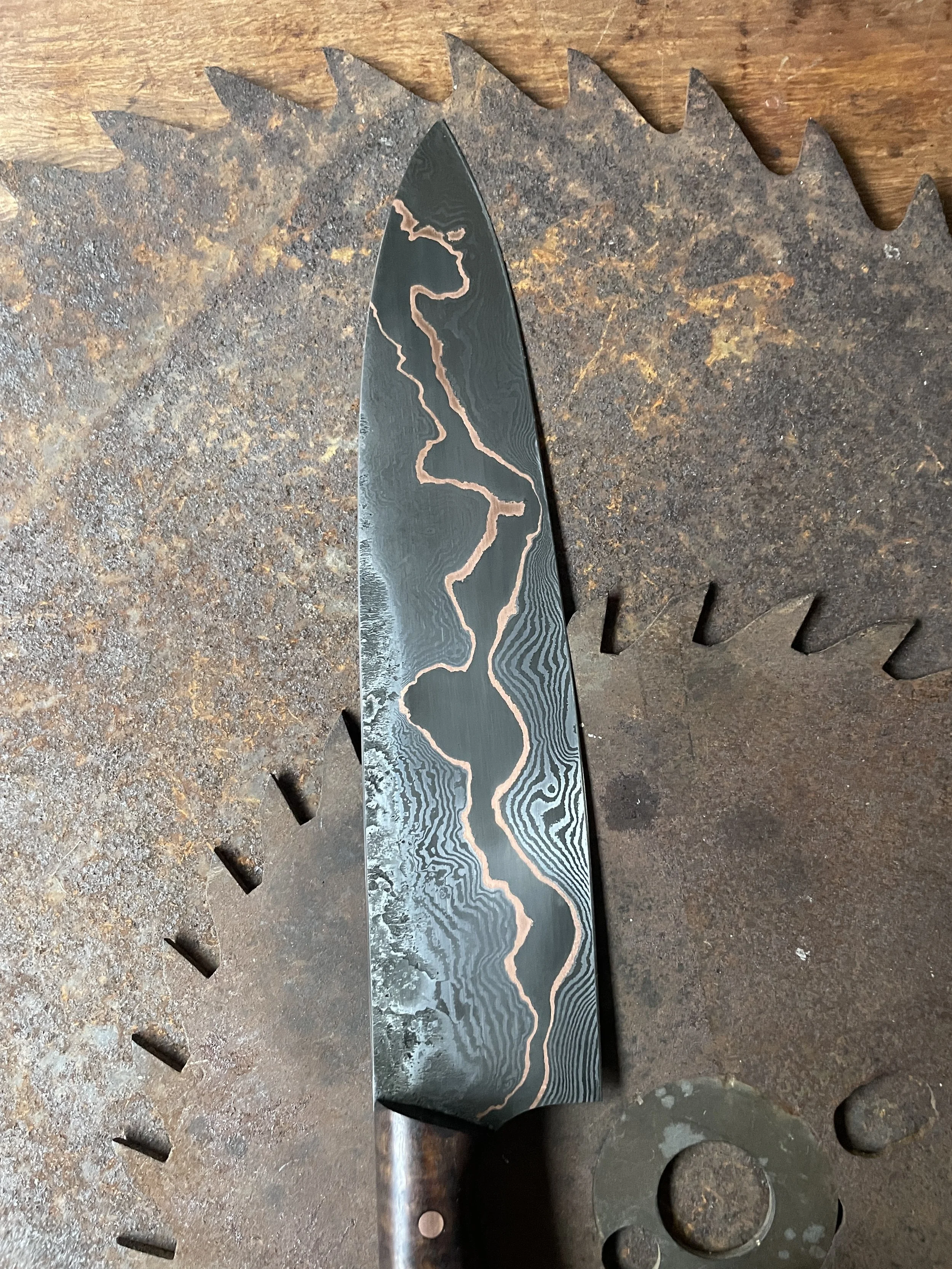 cumai damascus chef Knife