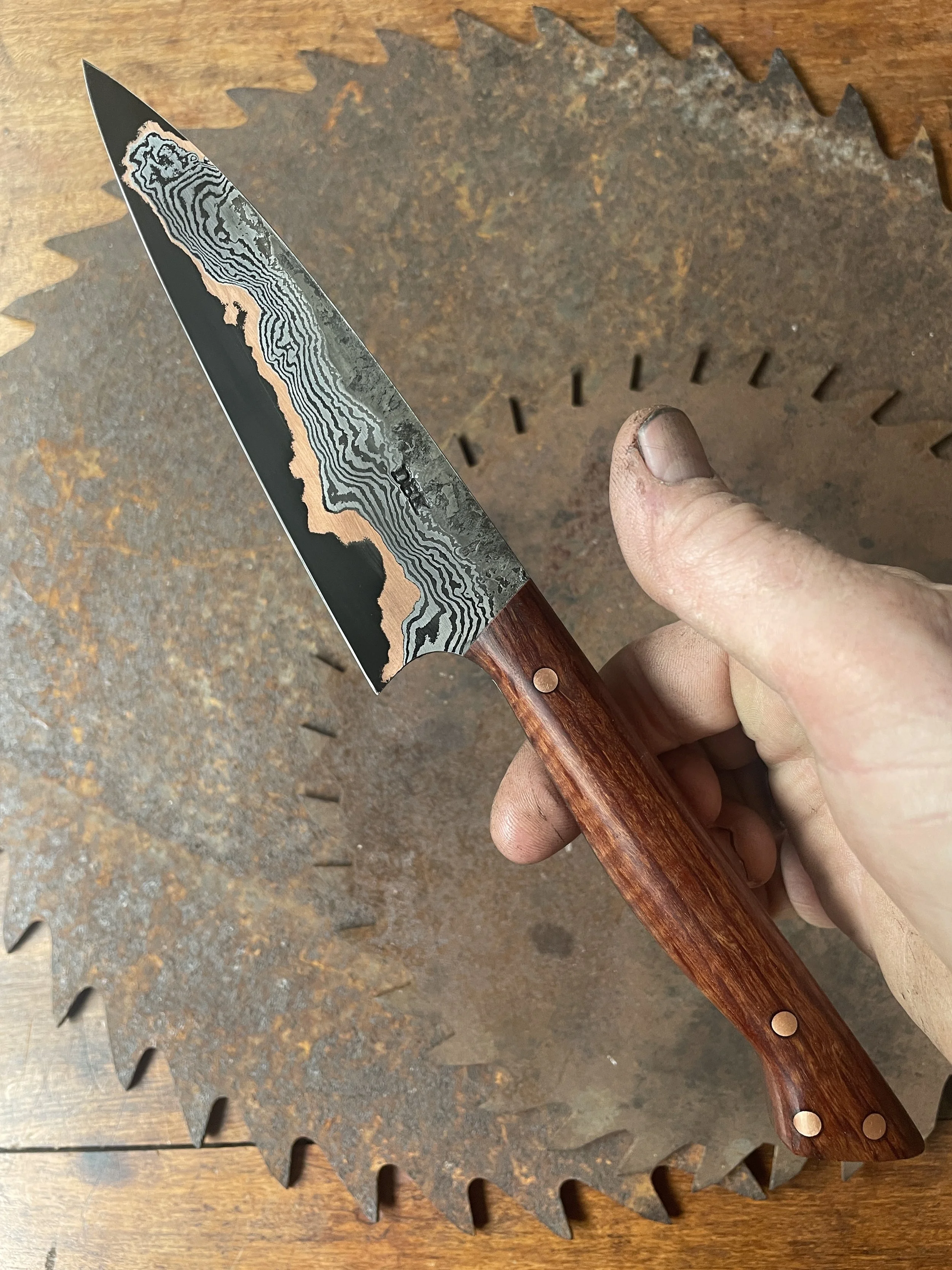 cumai damascus chef Knife